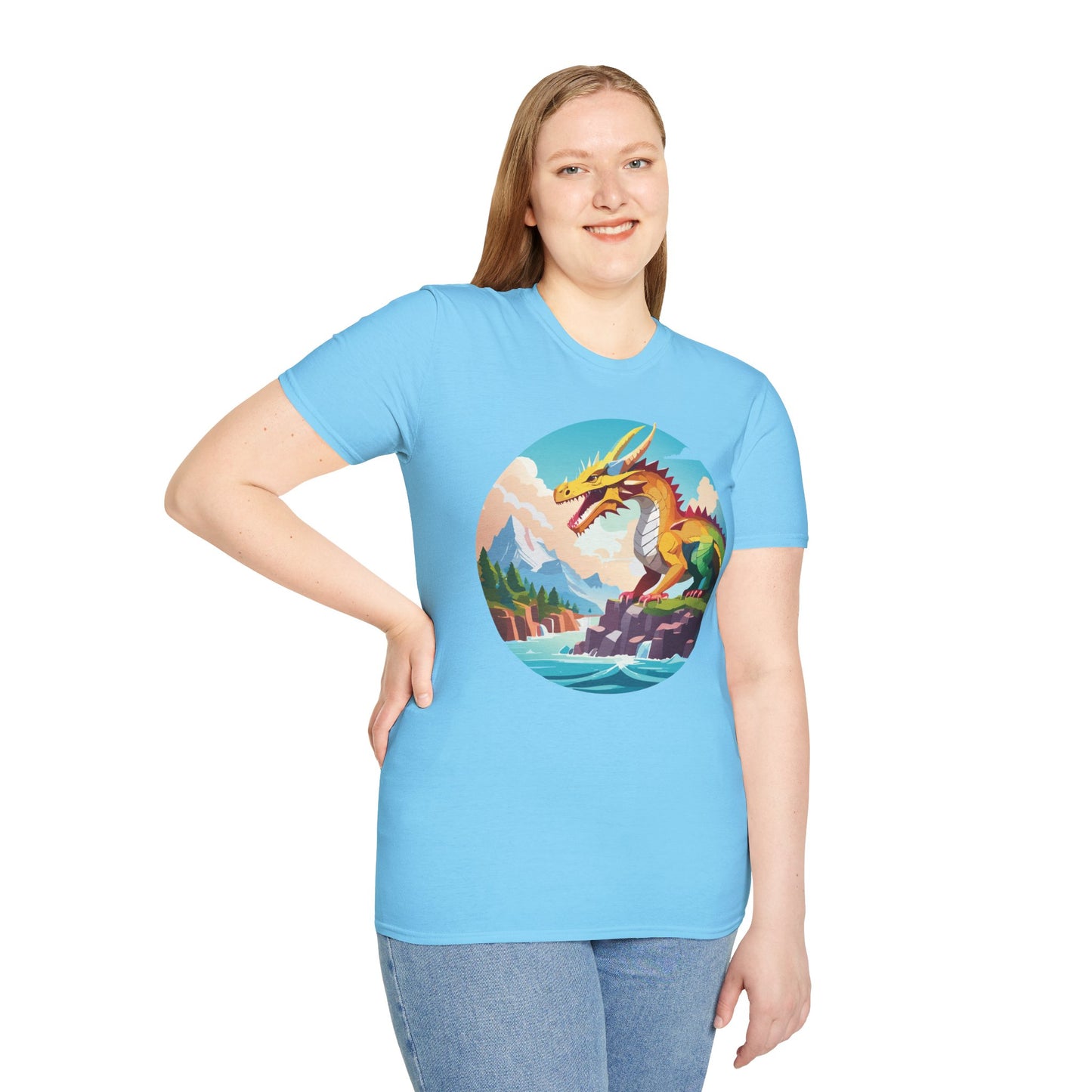 Dragon T Shirt, Dragon Shirt, Shirt with Animals, Animal Shirt