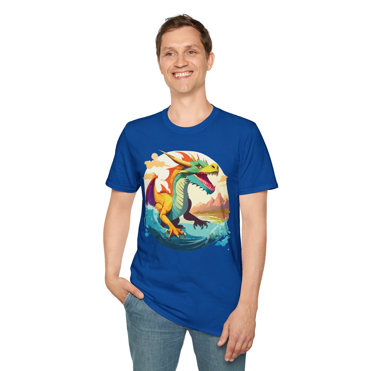 Dragon T Shirt, Dragon Shirt, Shirt with Animals, Animal Shirt