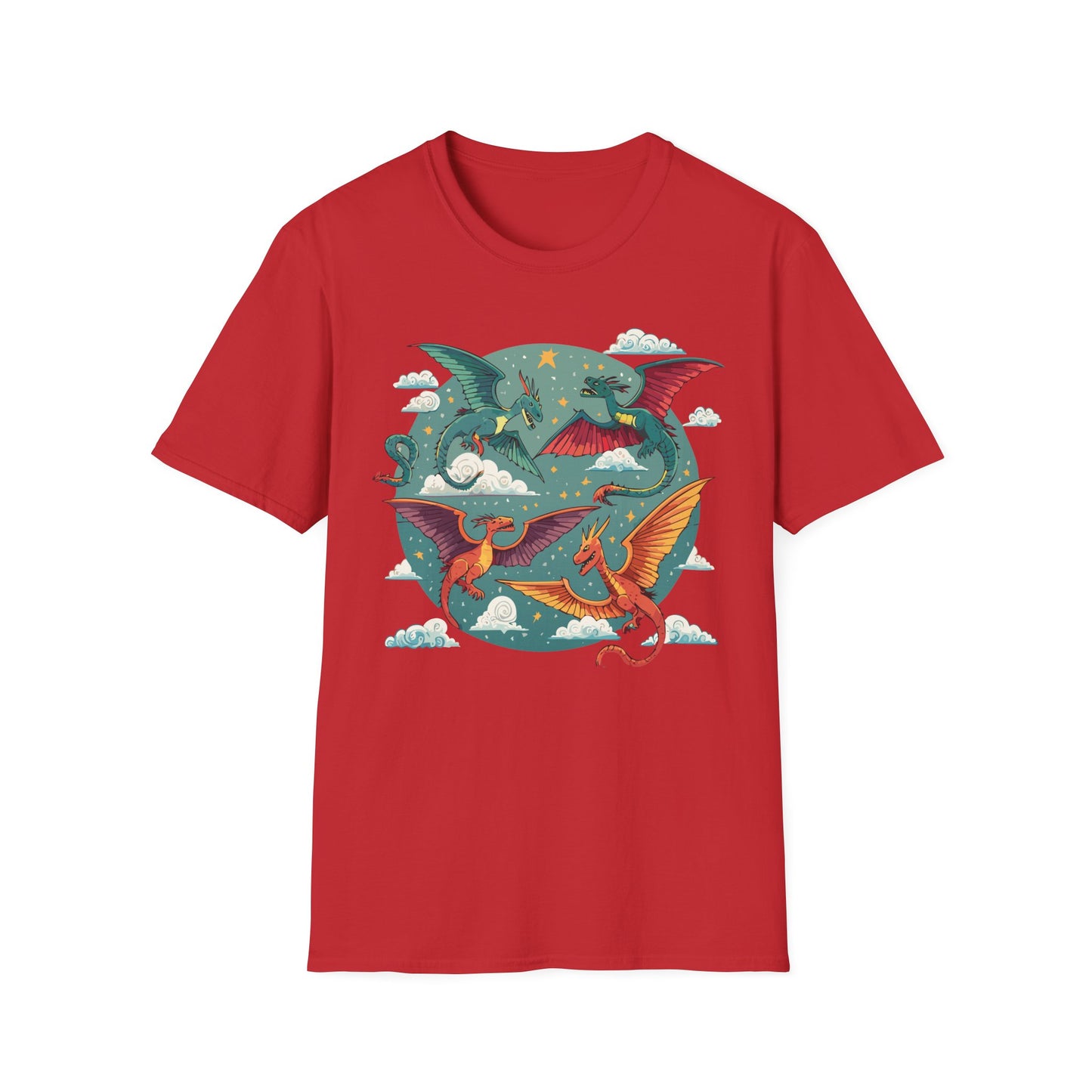 Dragon T Shirt, Dragon Shirt, Shirt with Animals, Animal Shirt