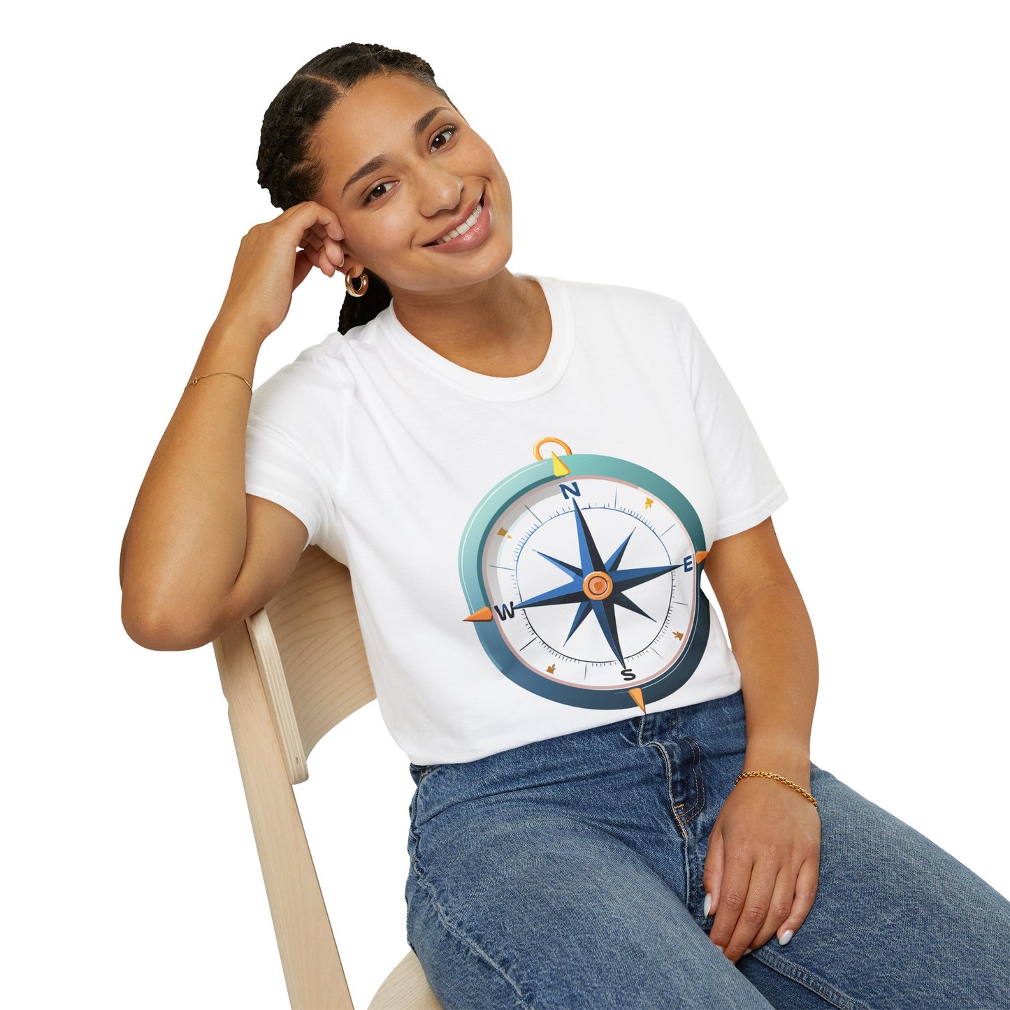 Compass T Shirt, Compass Shirt, Shirt with Compass, Navigator Shirt
