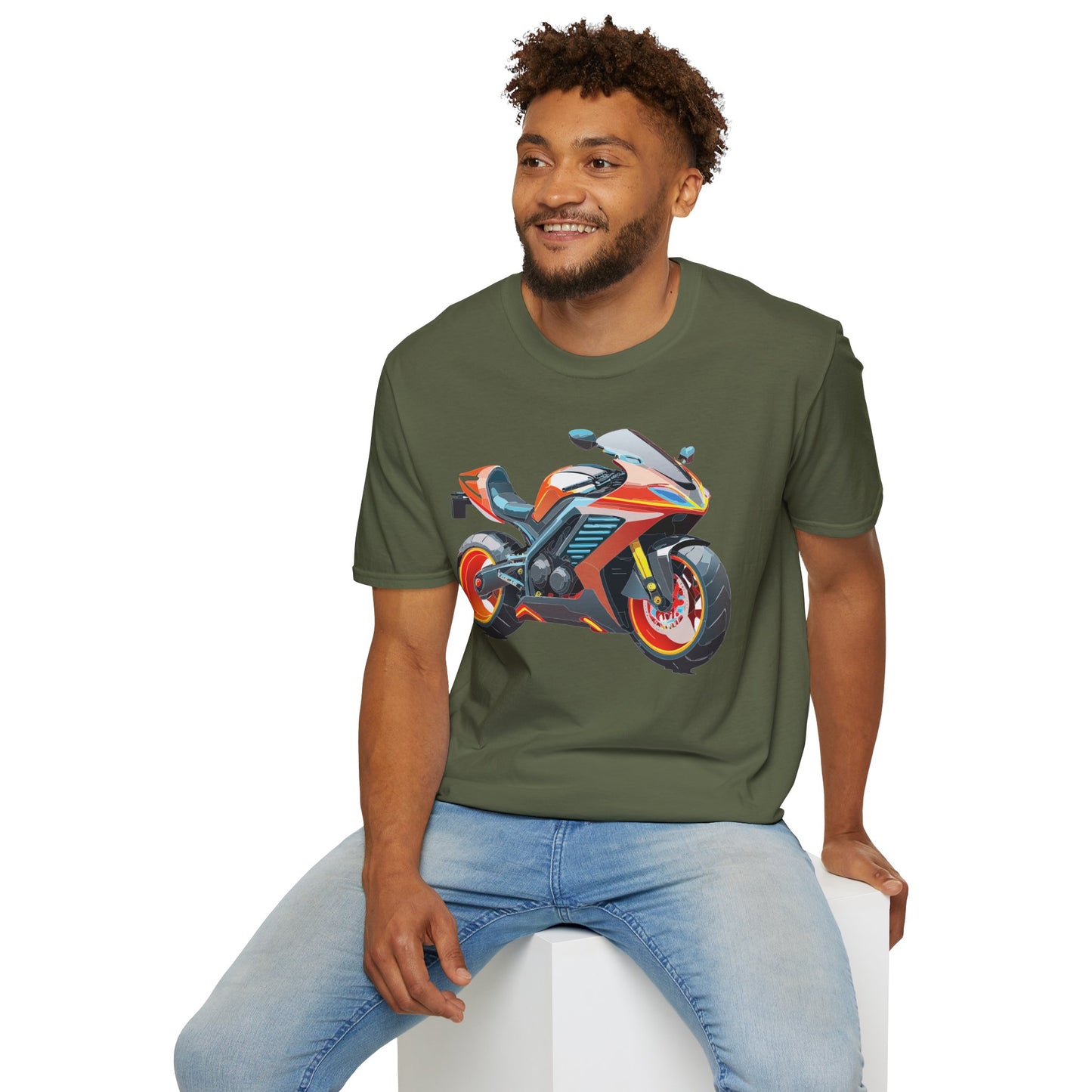 Bike T Shirt, Moto Shirt, Shirt with Motorcycle, MTB T Shirts