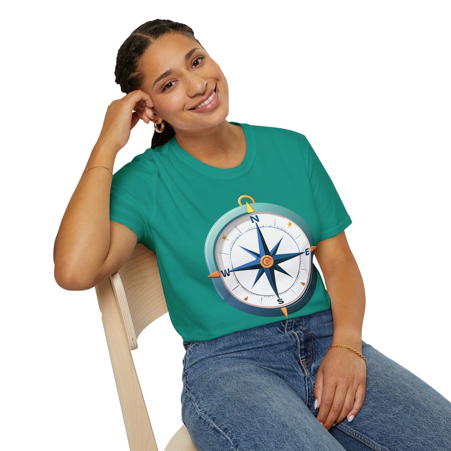 Compass T Shirt, Compass Shirt, Shirt with Compass, Navigator Shirt