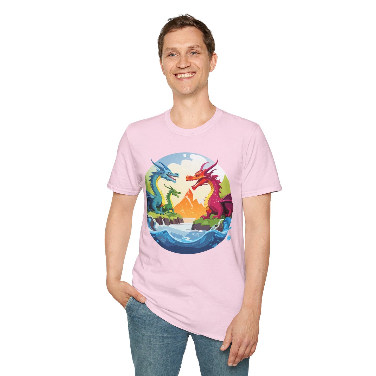 Dragon T Shirt, Dragon Shirt, Shirt with Animals, Animal Shirt