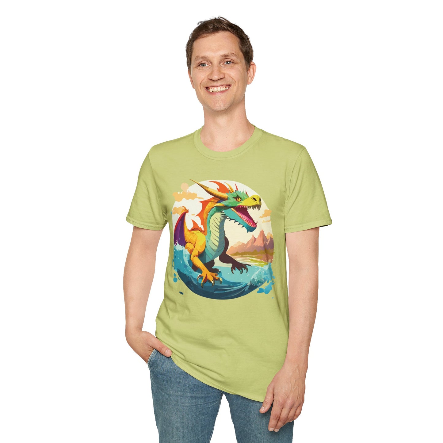 Dragon T Shirt, Dragon Shirt, Shirt with Animals, Animal Shirt