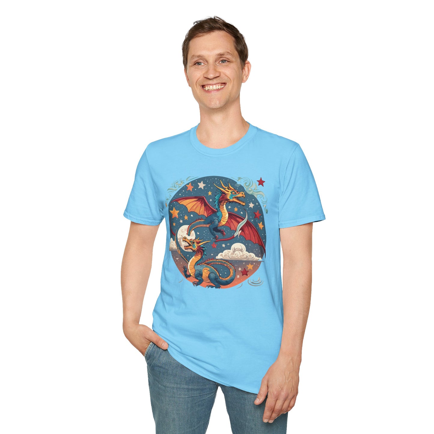 Dragon T Shirt, Dragon Shirt, Shirt with Animals, Animal Shirt