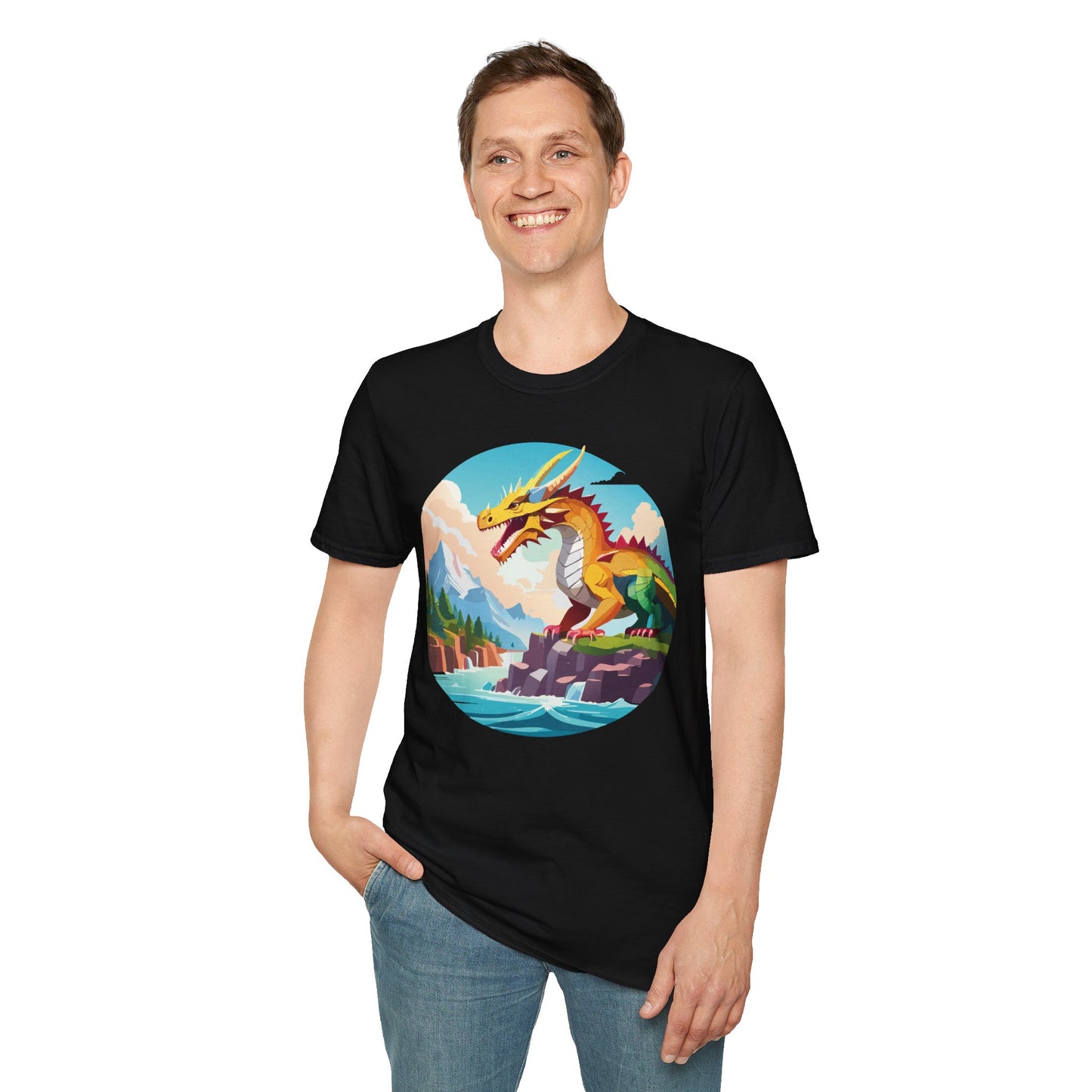 Dragon T Shirt, Dragon Shirt, Shirt with Animals, Animal Shirt