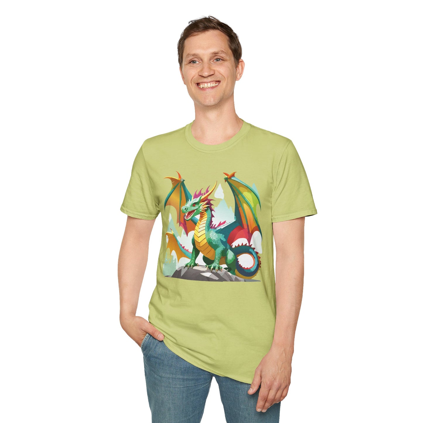 Dragon T Shirt, Dragon Shirt, Shirt with Animals, Animal Shirt