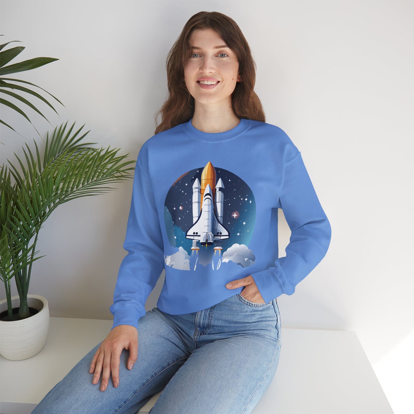 Space Shuttle Sweatshirt, Cosmic Sweatshirt, Astronaut Sweatshirt, Space Cosmic Sweatshirt