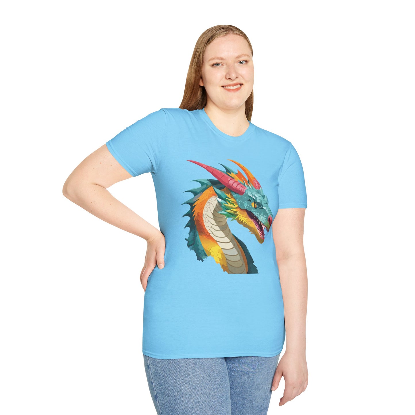 Dragon T Shirt, Dragon Shirt, Shirt with Animals, Animal Shirt