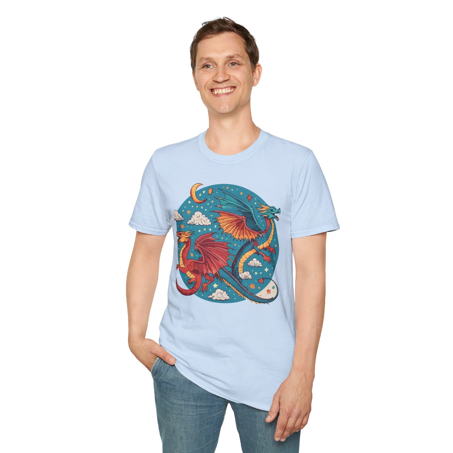 Dragon T Shirt, Dragon Shirt, Shirt with Animals, Animal Shirt