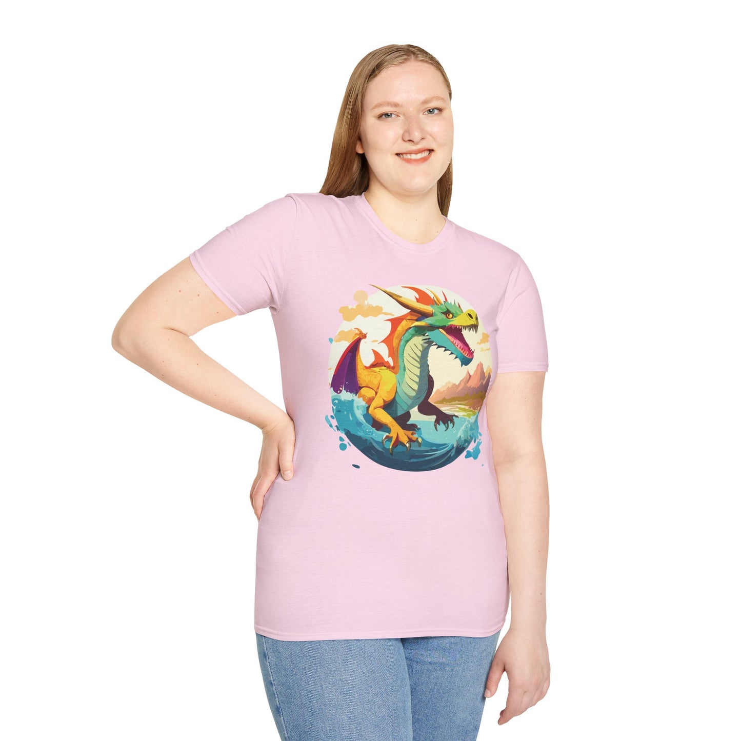 Dragon T Shirt, Dragon Shirt, Shirt with Animals, Animal Shirt