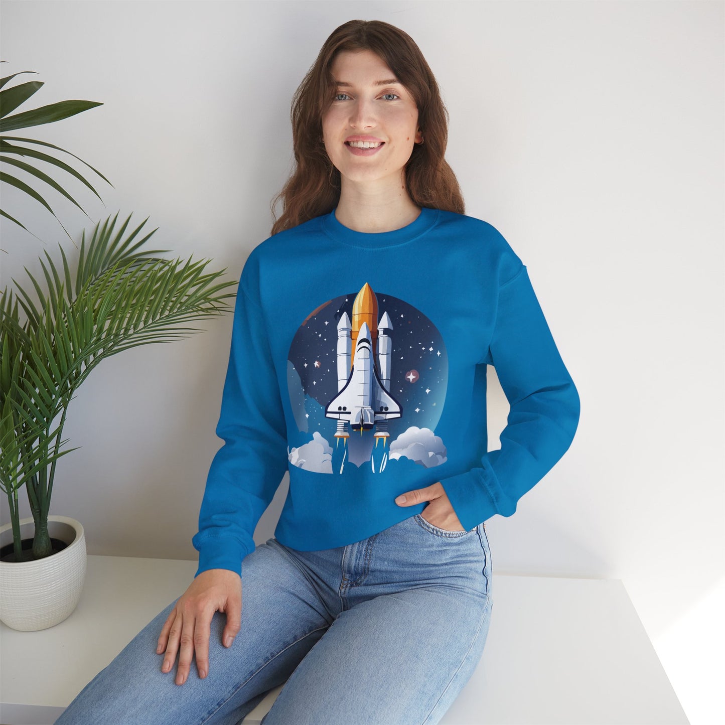 Space Shuttle Sweatshirt, Cosmic Sweatshirt, Astronaut Sweatshirt, Space Cosmic Sweatshirt