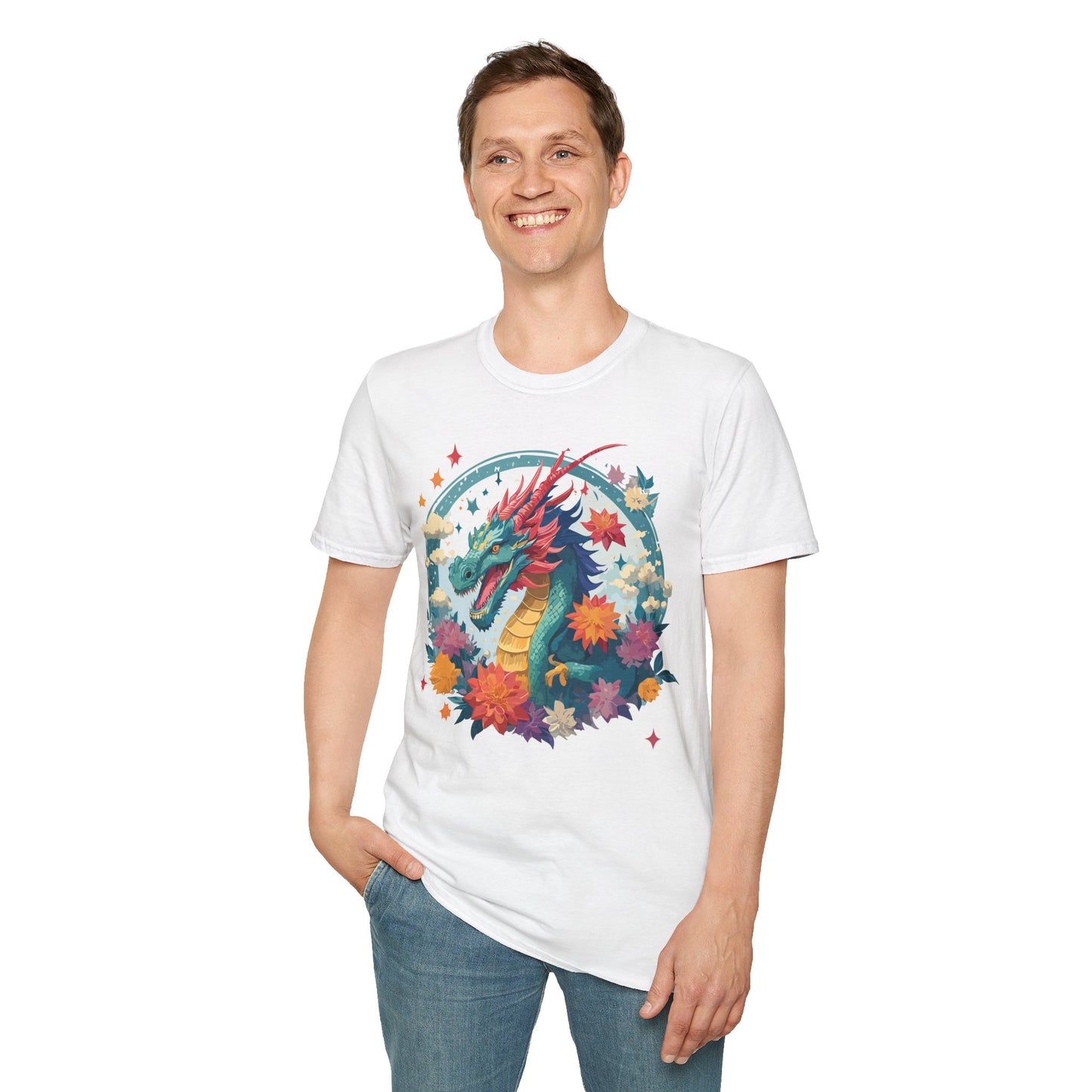 Dragon T Shirt, Dragon Shirt, Shirt with Animals, Animal Shirt