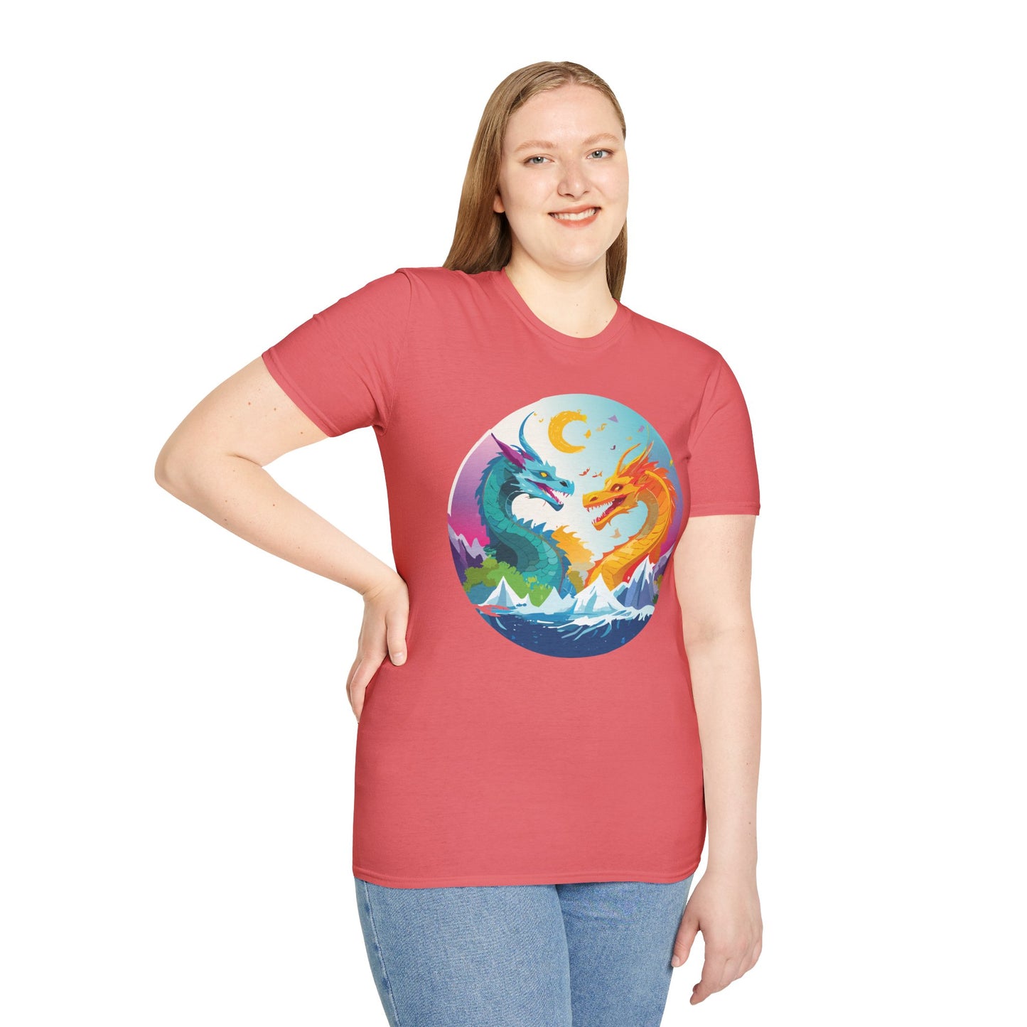 Dragon T Shirt, Dragon Shirt, Shirt with Animals, Animal Shirt