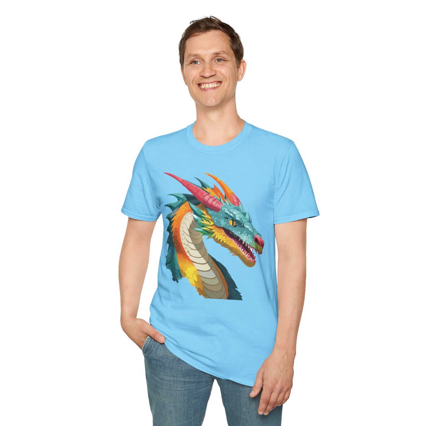Dragon T Shirt, Dragon Shirt, Shirt with Animals, Animal Shirt