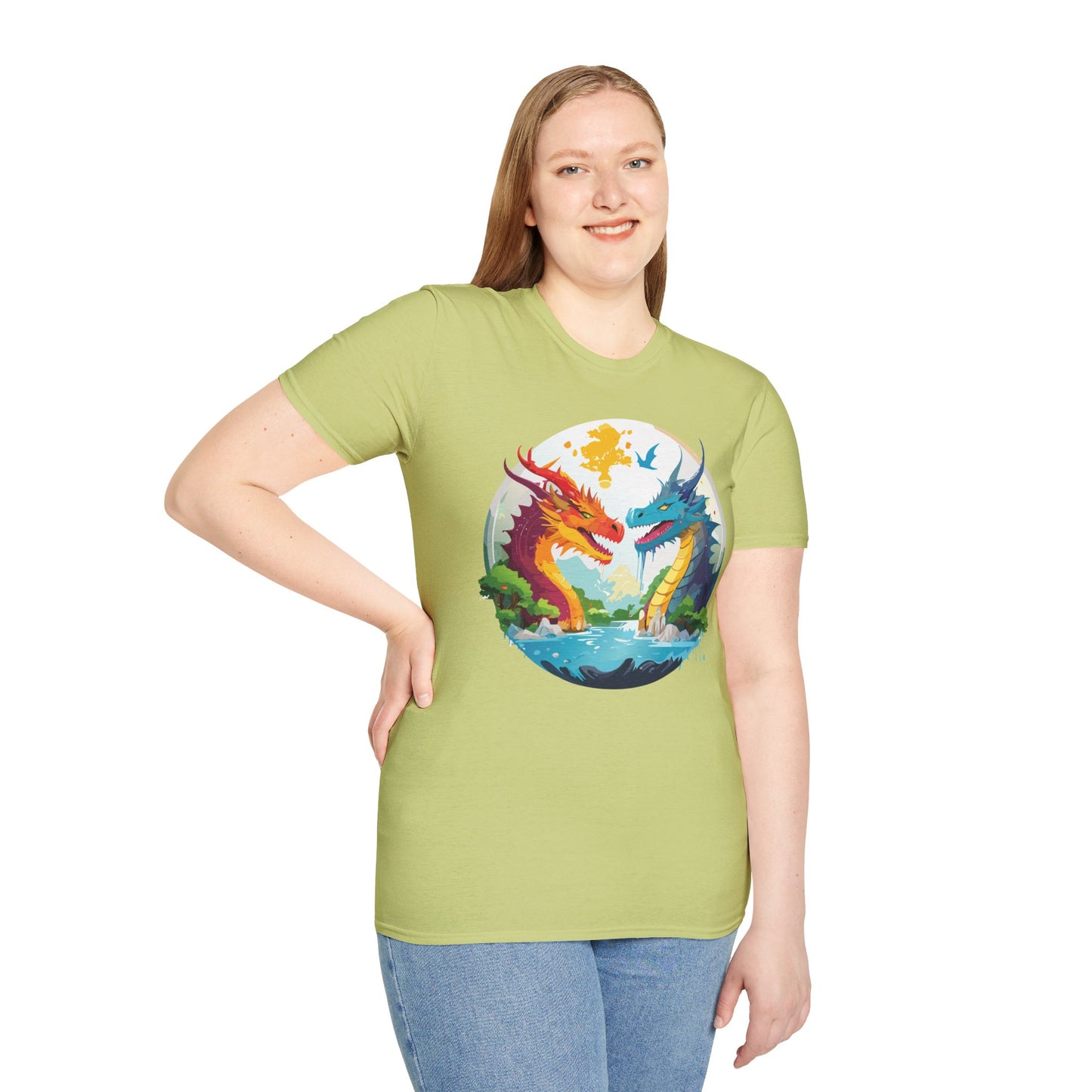 Dragon T Shirt, Dragon Shirt, Shirt with Animals, Animal Shirt