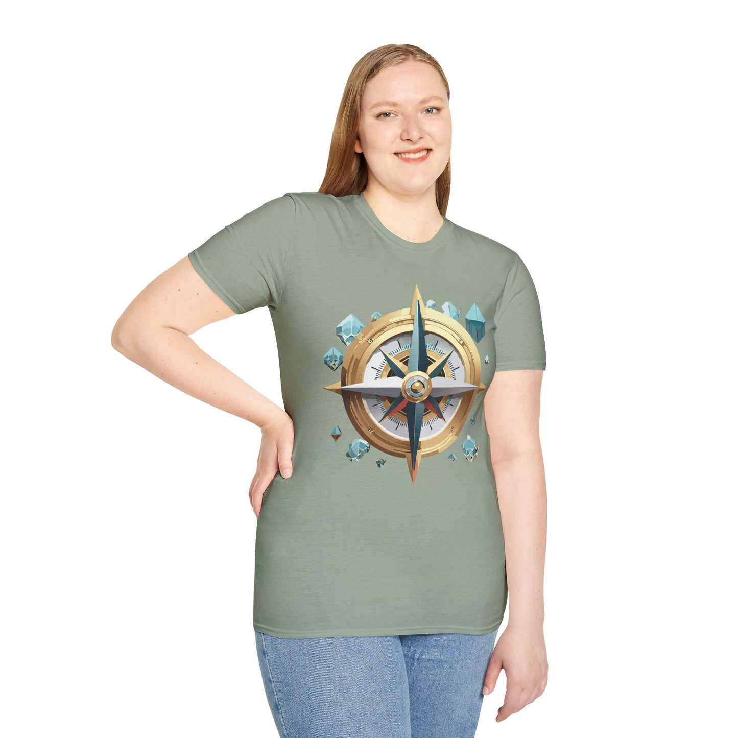 Compass T Shirt, Compass Shirt, Shirt with Compass, Navigator Shirt