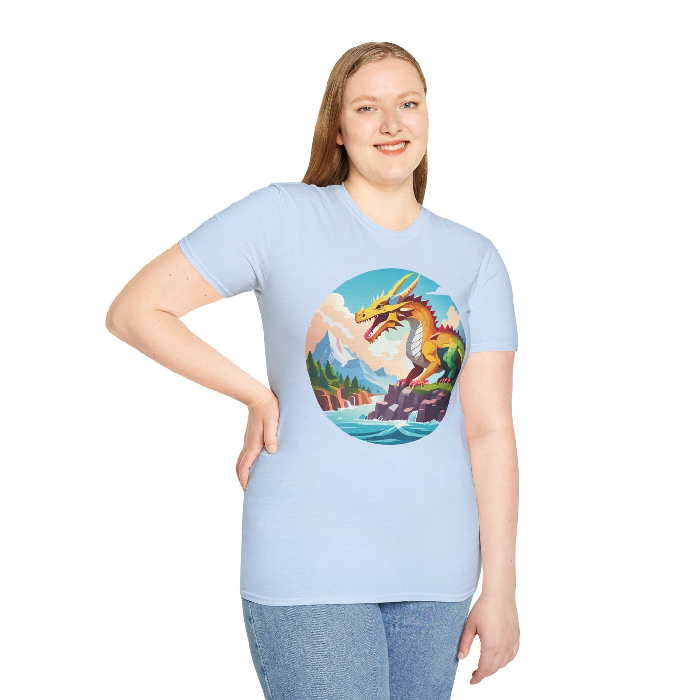 Dragon T Shirt, Dragon Shirt, Shirt with Animals, Animal Shirt