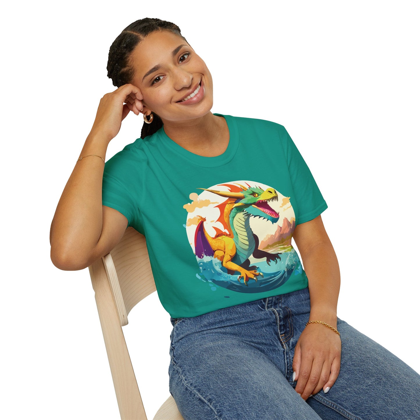 Dragon T Shirt, Dragon Shirt, Shirt with Animals, Animal Shirt