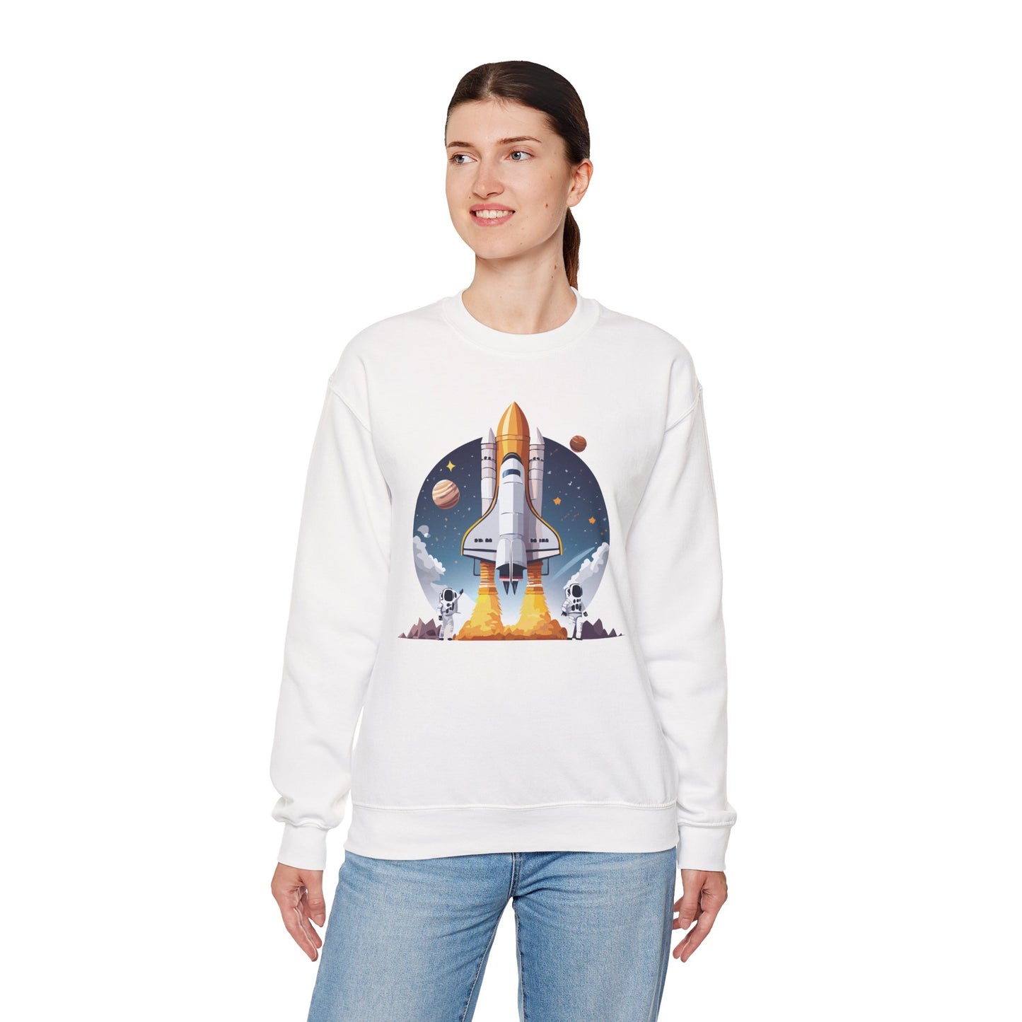 Space Shuttle Sweatshirt, Cosmic Sweatshirt, Astronaut Sweatshirt, Space Cosmic Sweatshirt