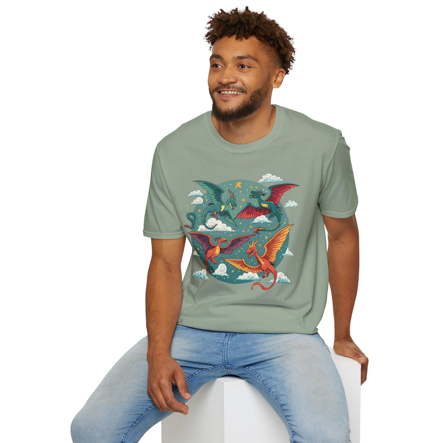 Dragon T Shirt, Dragon Shirt, Shirt with Animals, Animal Shirt