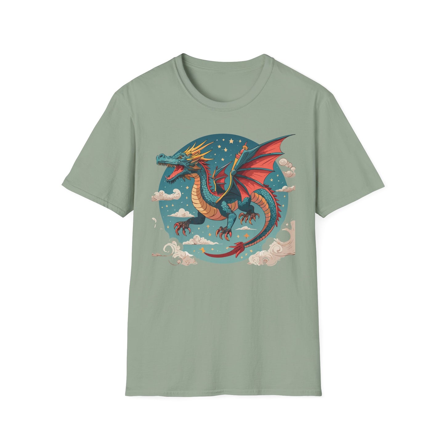Dragon T Shirt, Dragon Shirt, Shirt with Animals, Animal Shirt