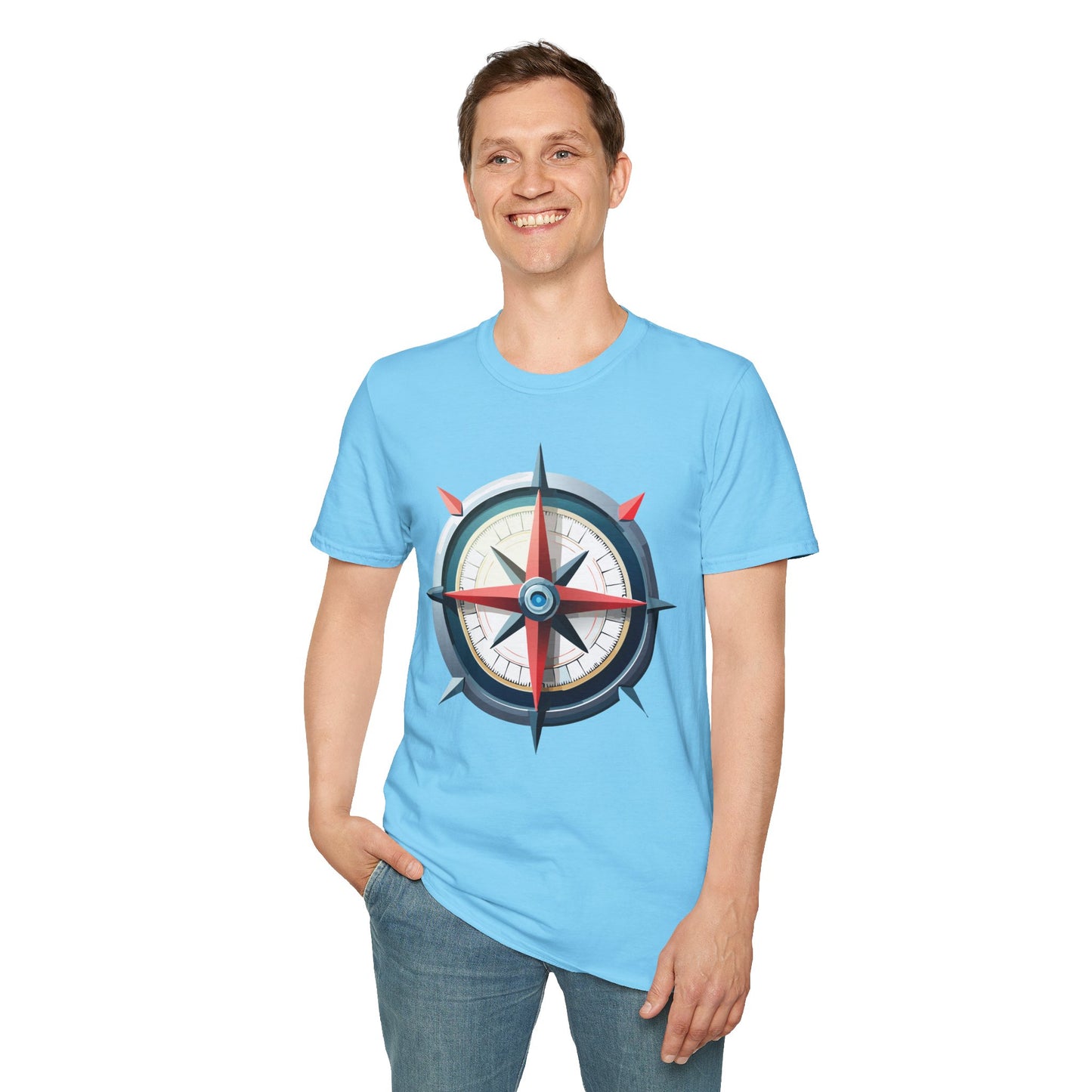 Compass T Shirt, Compass Shirt, Shirt with Compass, Navigator Shirt