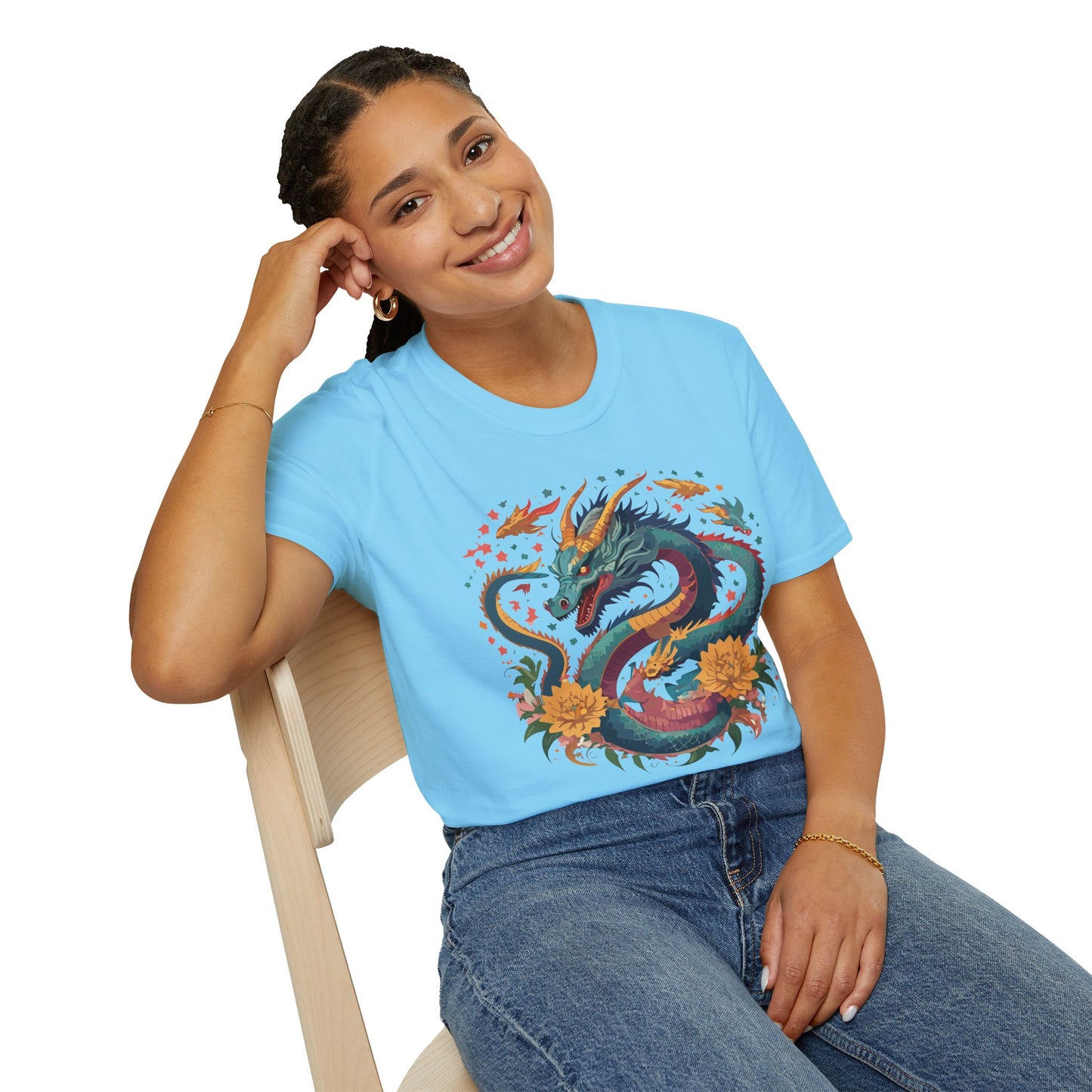 Dragon T Shirt, Dragon Shirt, Shirt with Animals, Animal Shirt