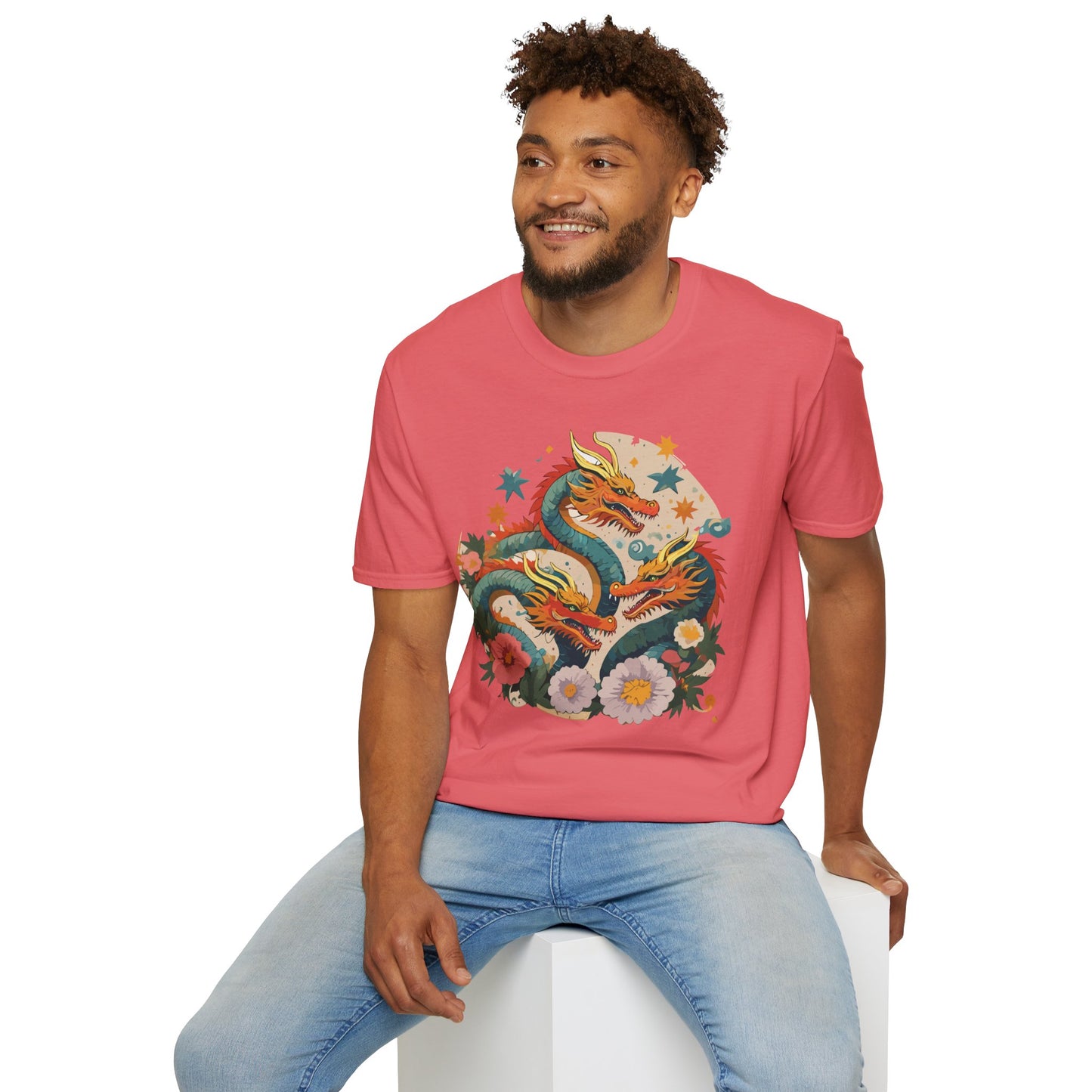 Dragon T Shirt, Dragon Shirt, Shirt with Animals, Animal Shirt