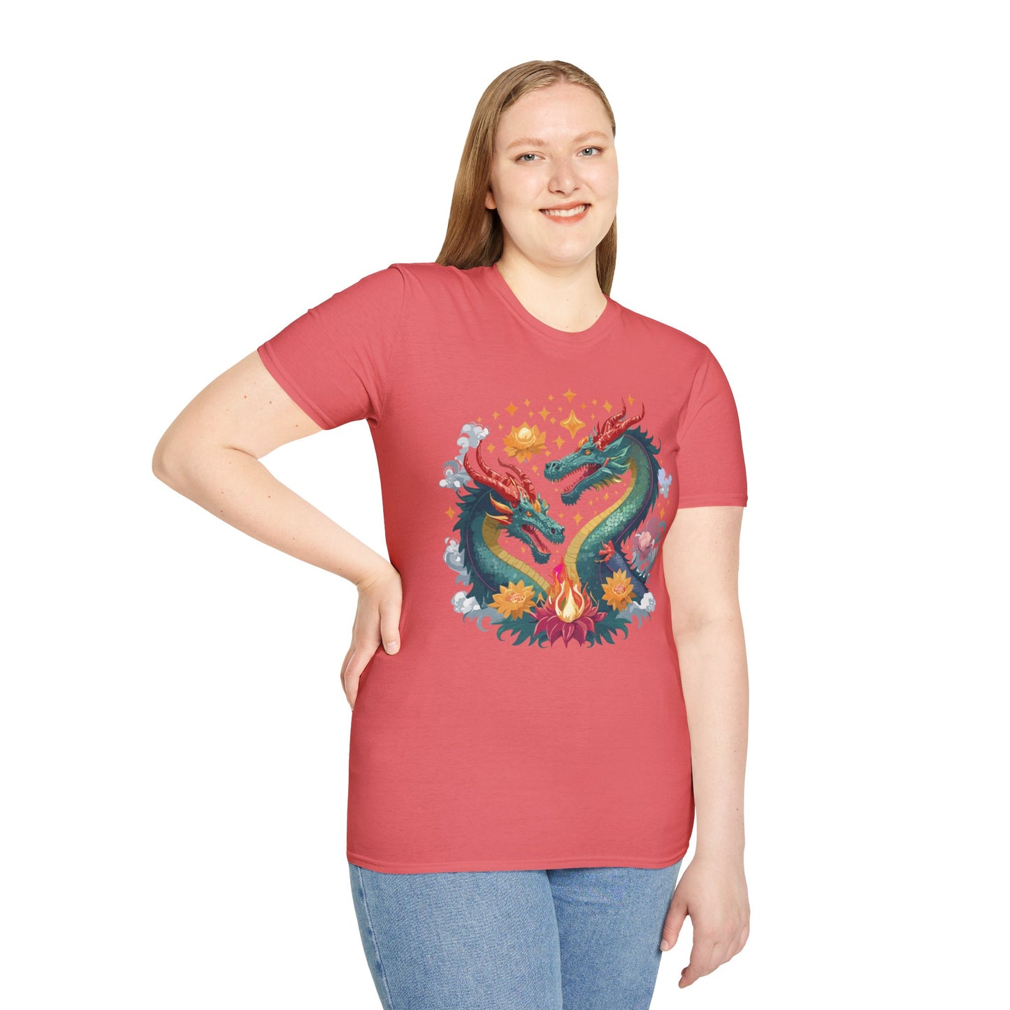 Dragon T Shirt, Dragon Shirt, Shirt with Animals, Animal Shirt