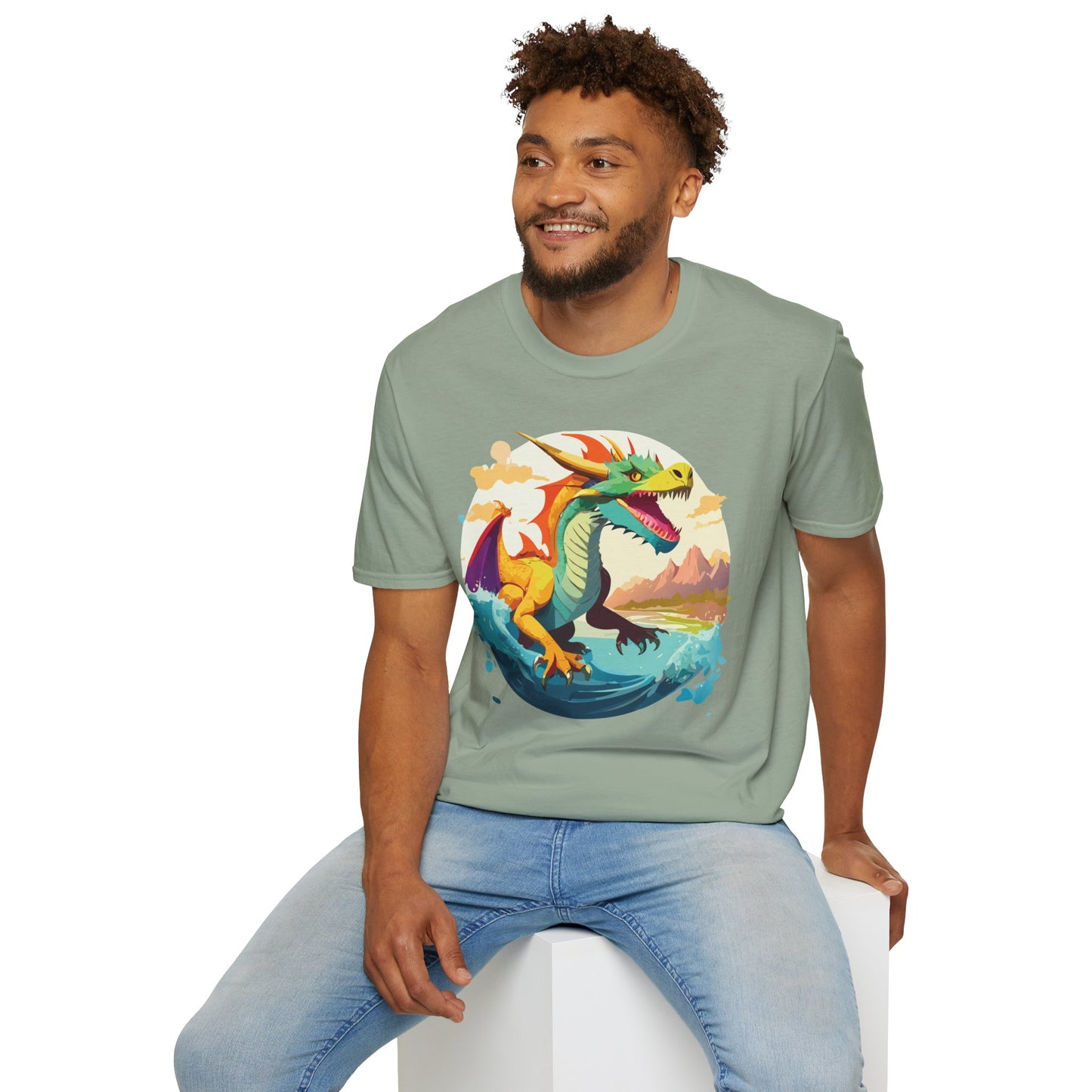 Dragon T Shirt, Dragon Shirt, Shirt with Animals, Animal Shirt