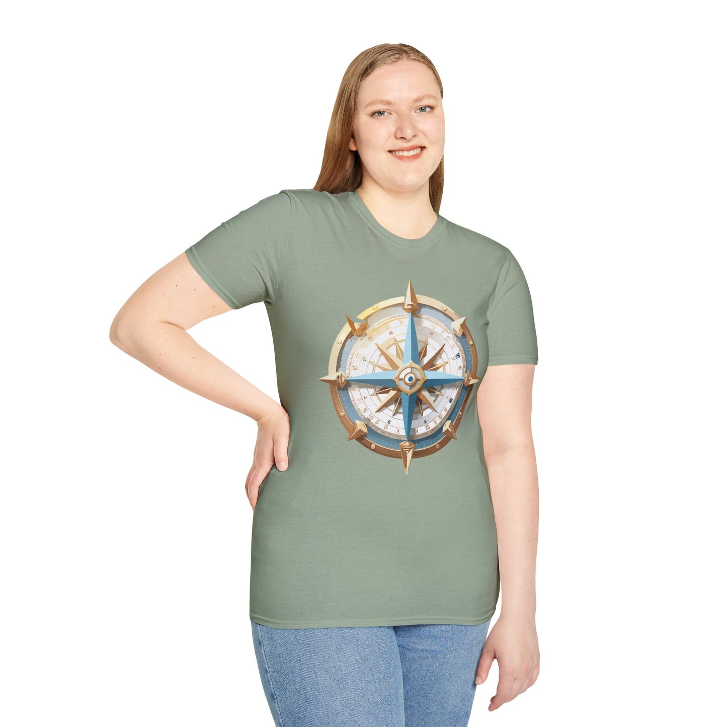 Compass T Shirt, Compass Shirt, Shirt with Compass, Navigator Shirt