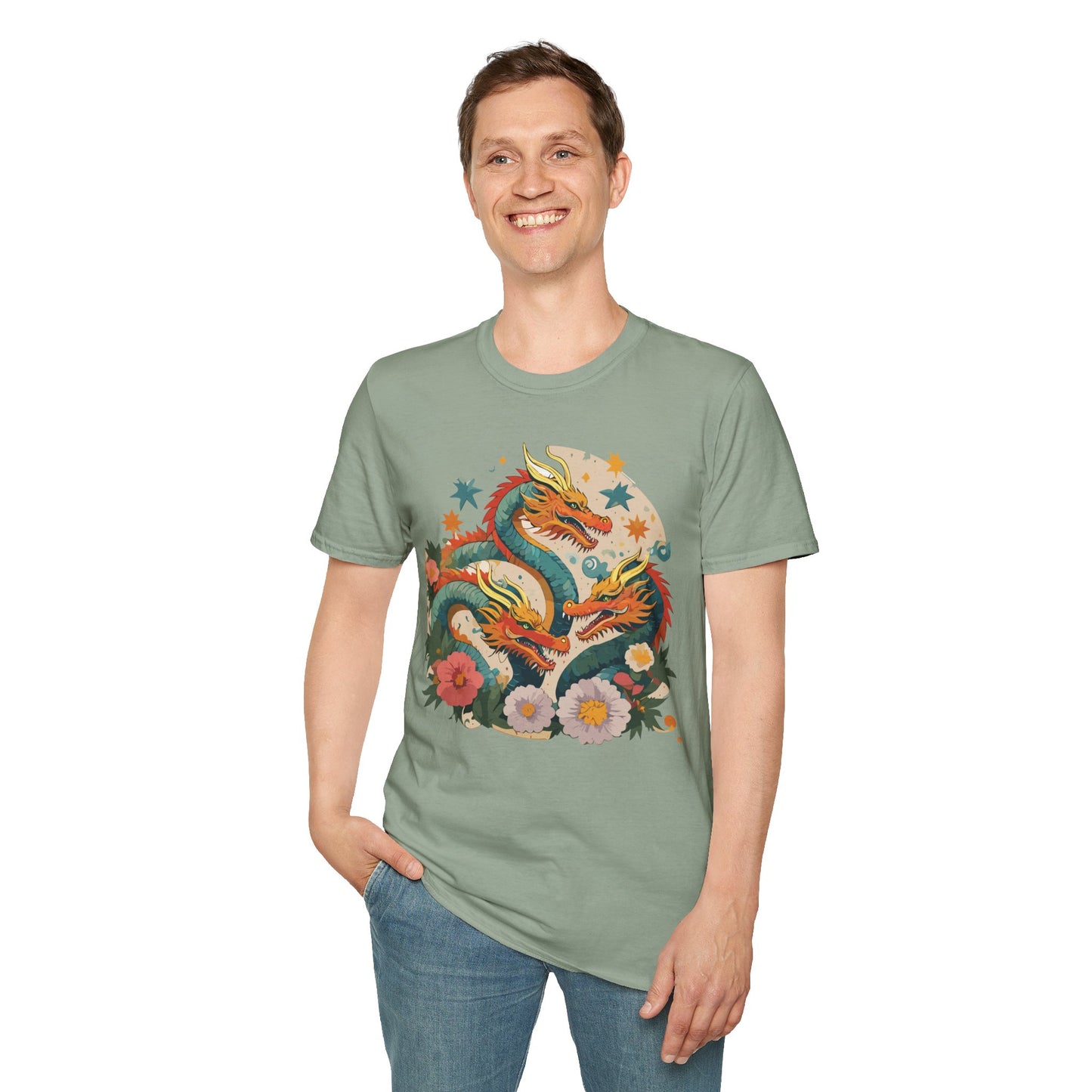 Dragon T Shirt, Dragon Shirt, Shirt with Animals, Animal Shirt
