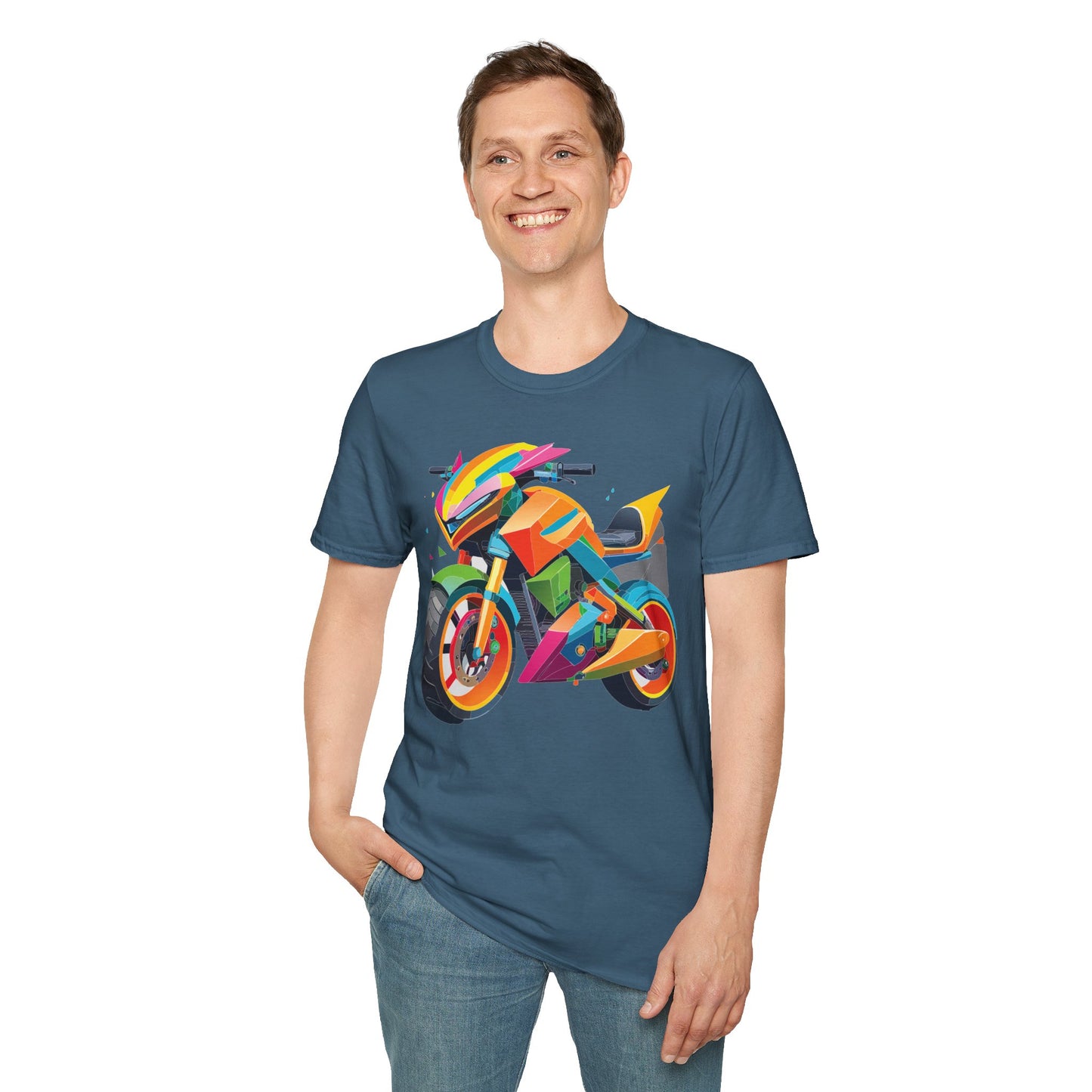 Bike T Shirt, Moto Shirt, Shirt with Motorcycle, MTB T Shirts