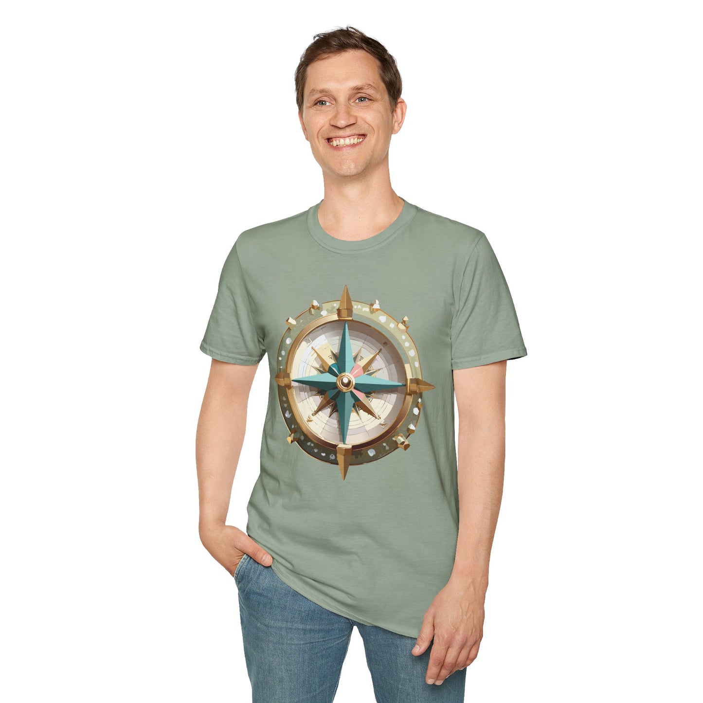 Compass T Shirt, Compass Shirt, Shirt with Compass, Navigator Shirt