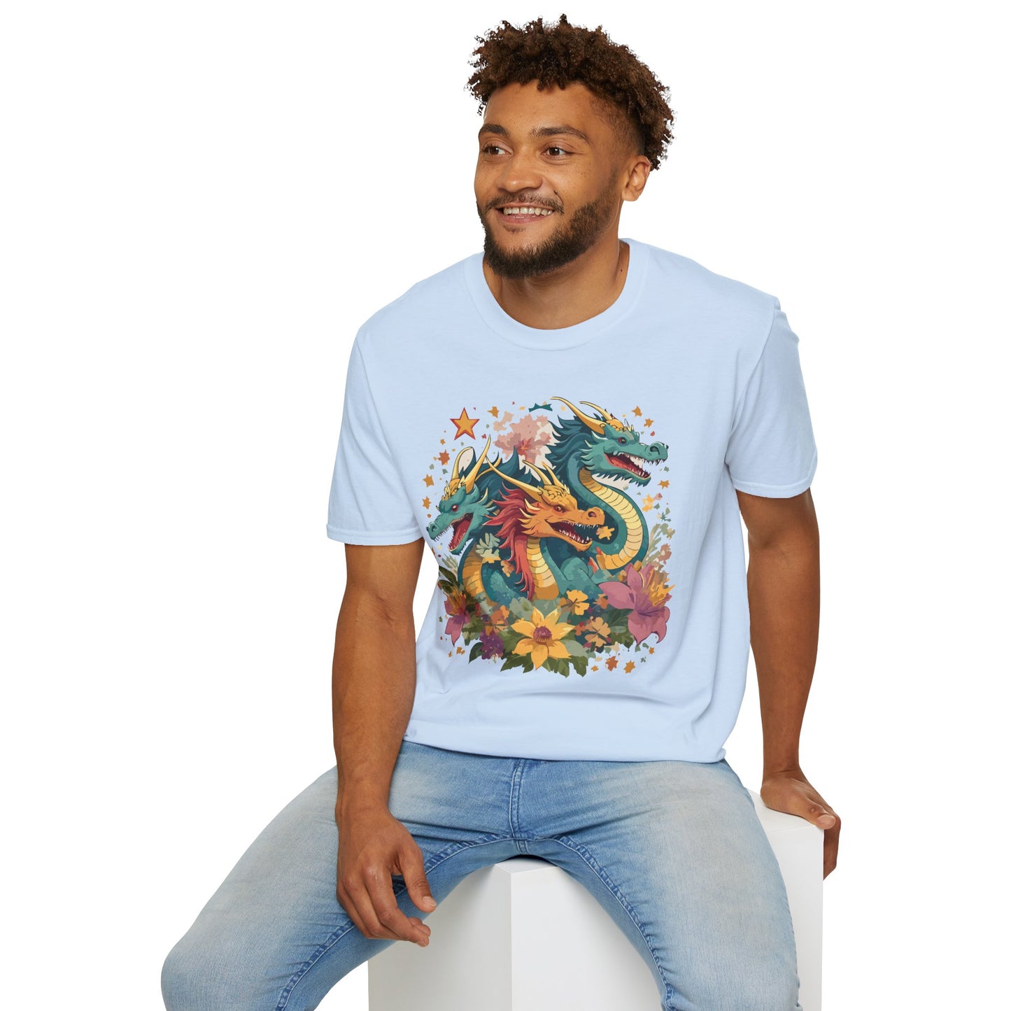 Dragon T Shirt, Dragon Shirt, Shirt with Animals, Animal Shirt