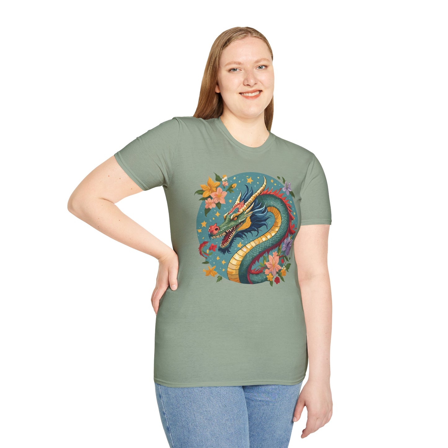 Dragon T Shirt, Dragon Shirt, Shirt with Animals, Animal Shirt