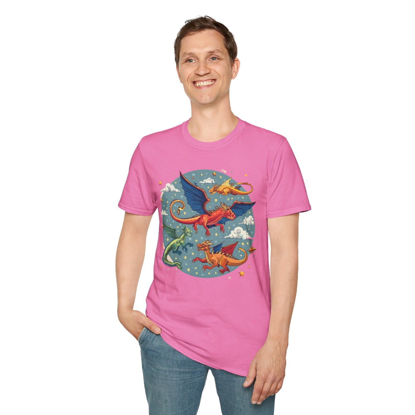 Dragon T Shirt, Dragon Shirt, Shirt with Animals, Animal Shirt
