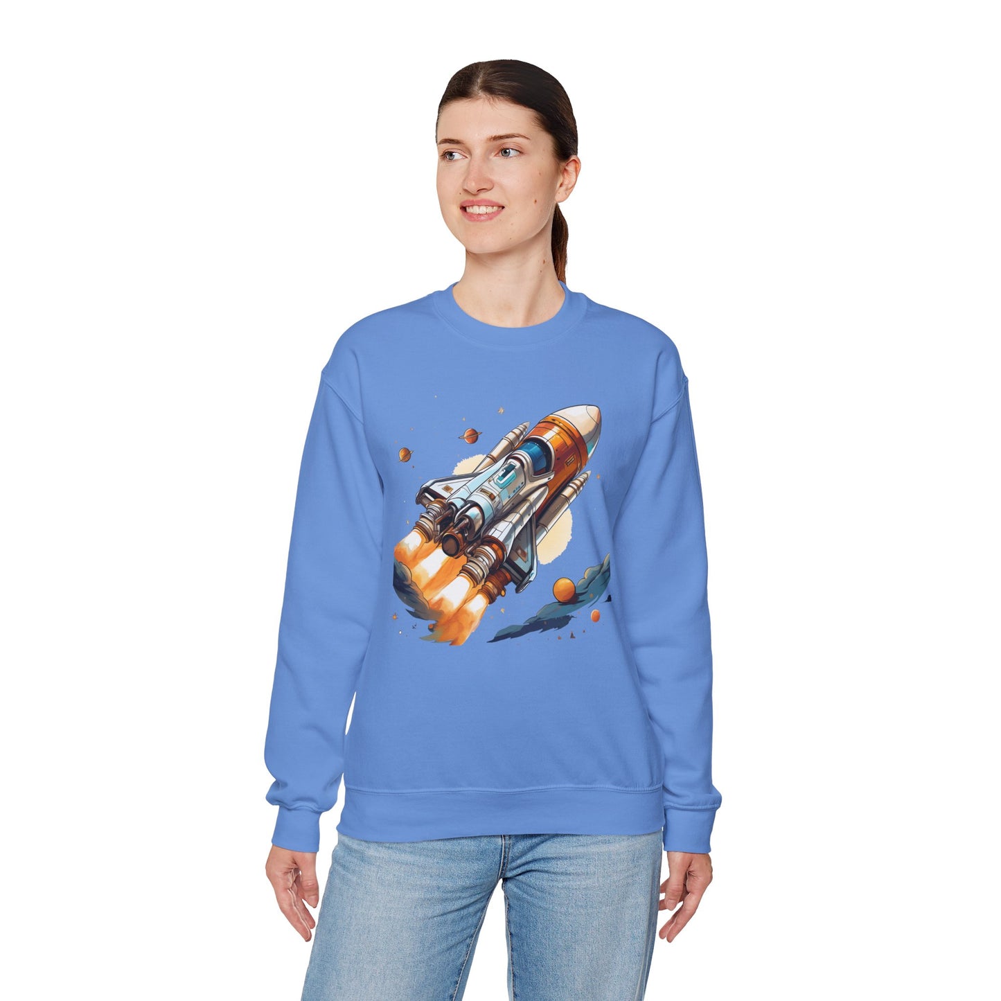 Space Shuttle Sweatshirt, Cosmic Sweatshirt, Astronaut Sweatshirt, Space Cosmic Sweatshirt