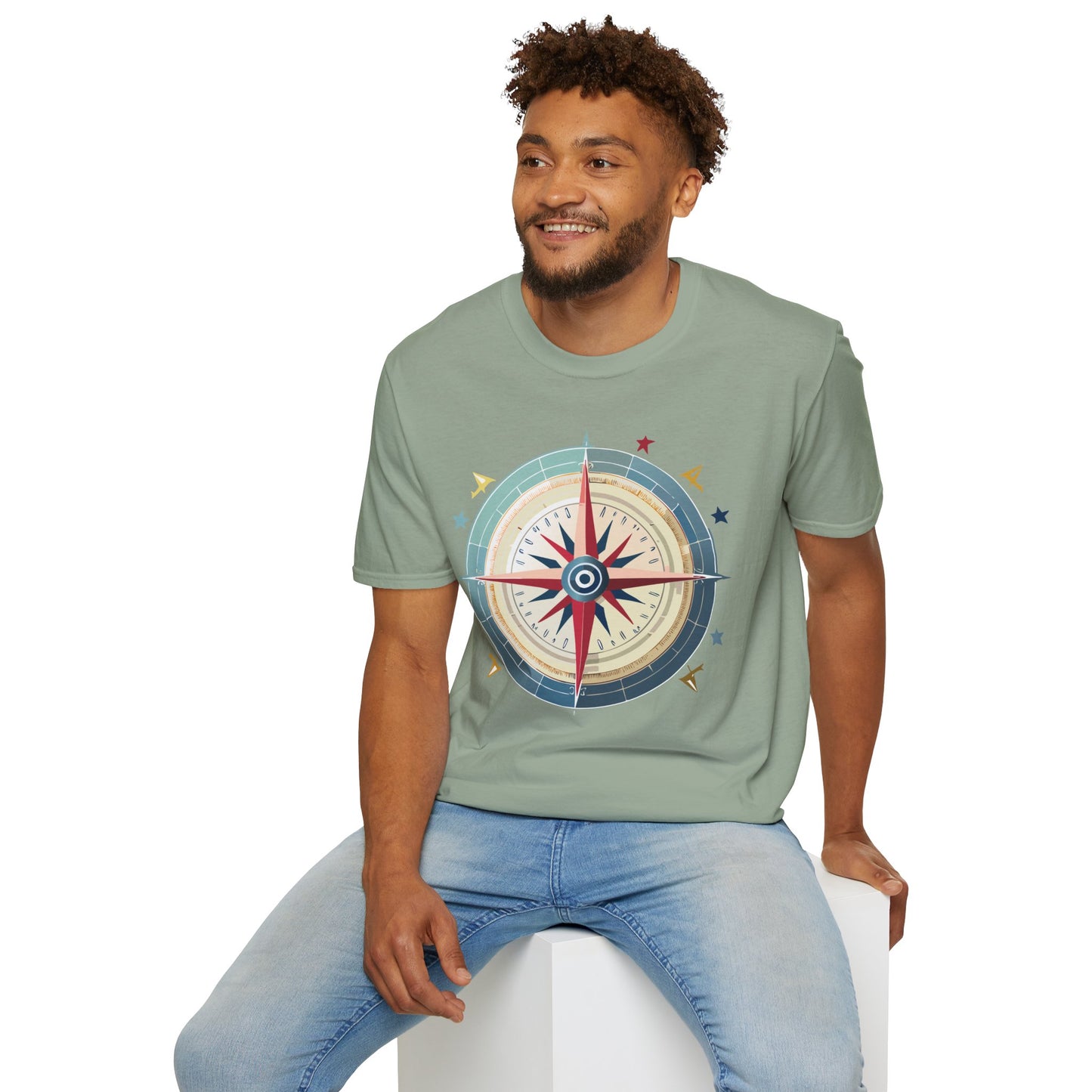 Compass T Shirt, Compass Shirt, Shirt with Compass, Navigator Shirt