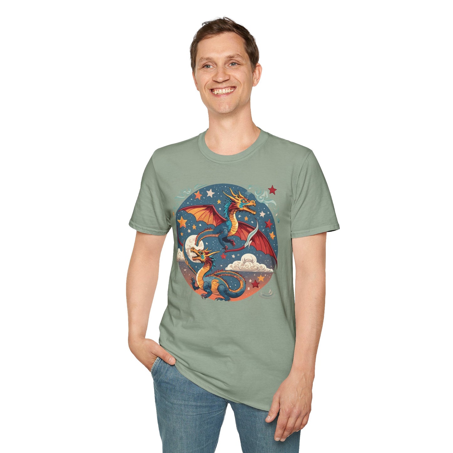 Dragon T Shirt, Dragon Shirt, Shirt with Animals, Animal Shirt