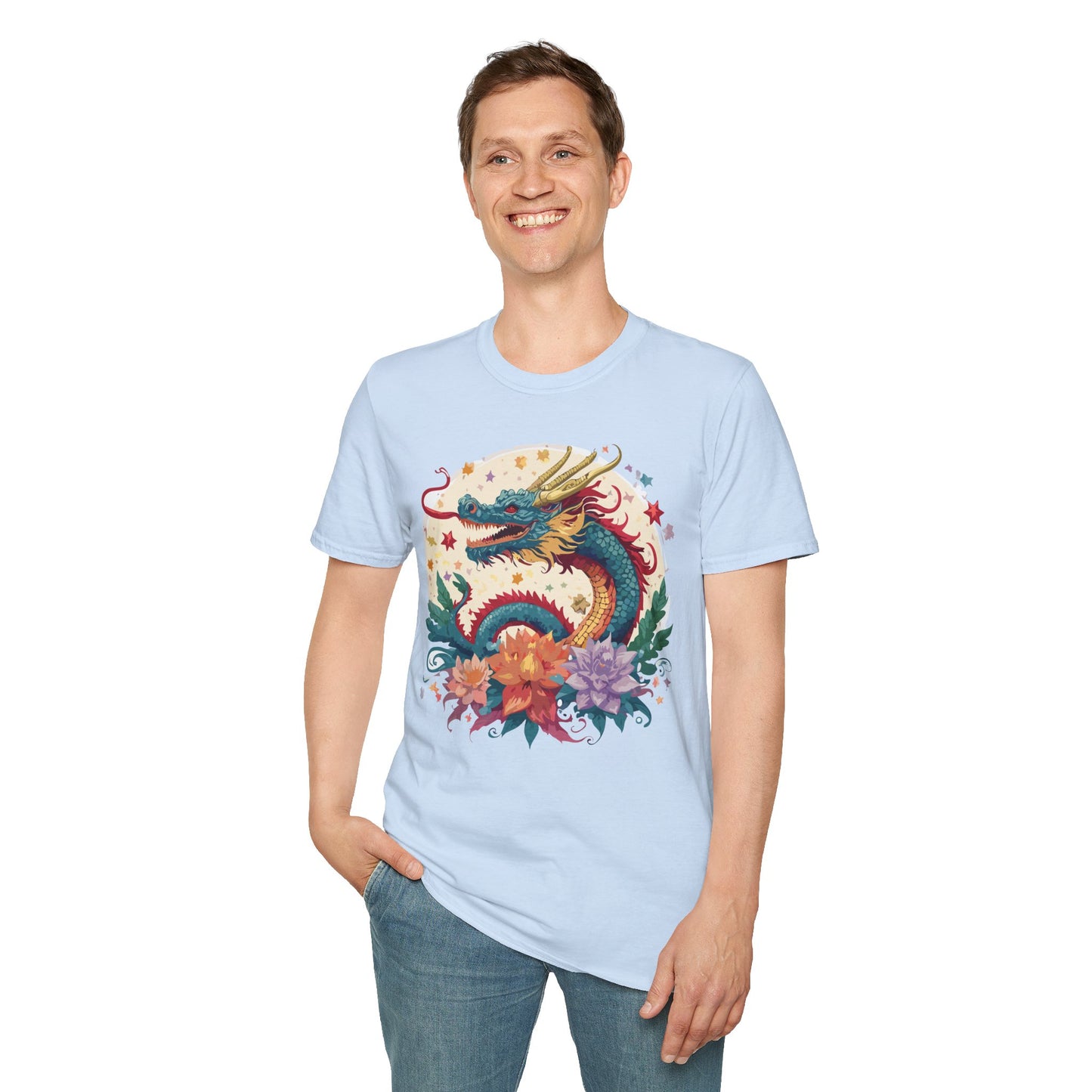 Dragon T Shirt, Dragon Shirt, Shirt with Animals, Animal Shirt