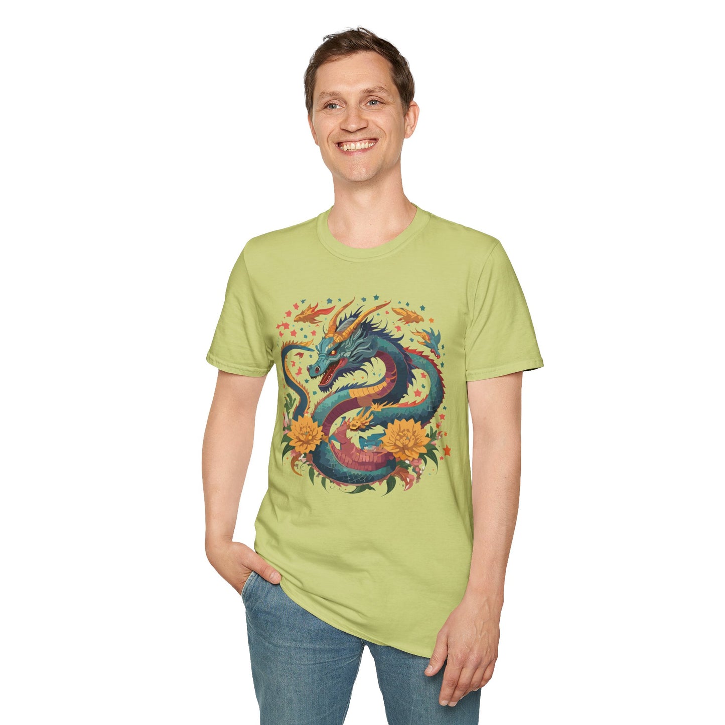 Dragon T Shirt, Dragon Shirt, Shirt with Animals, Animal Shirt