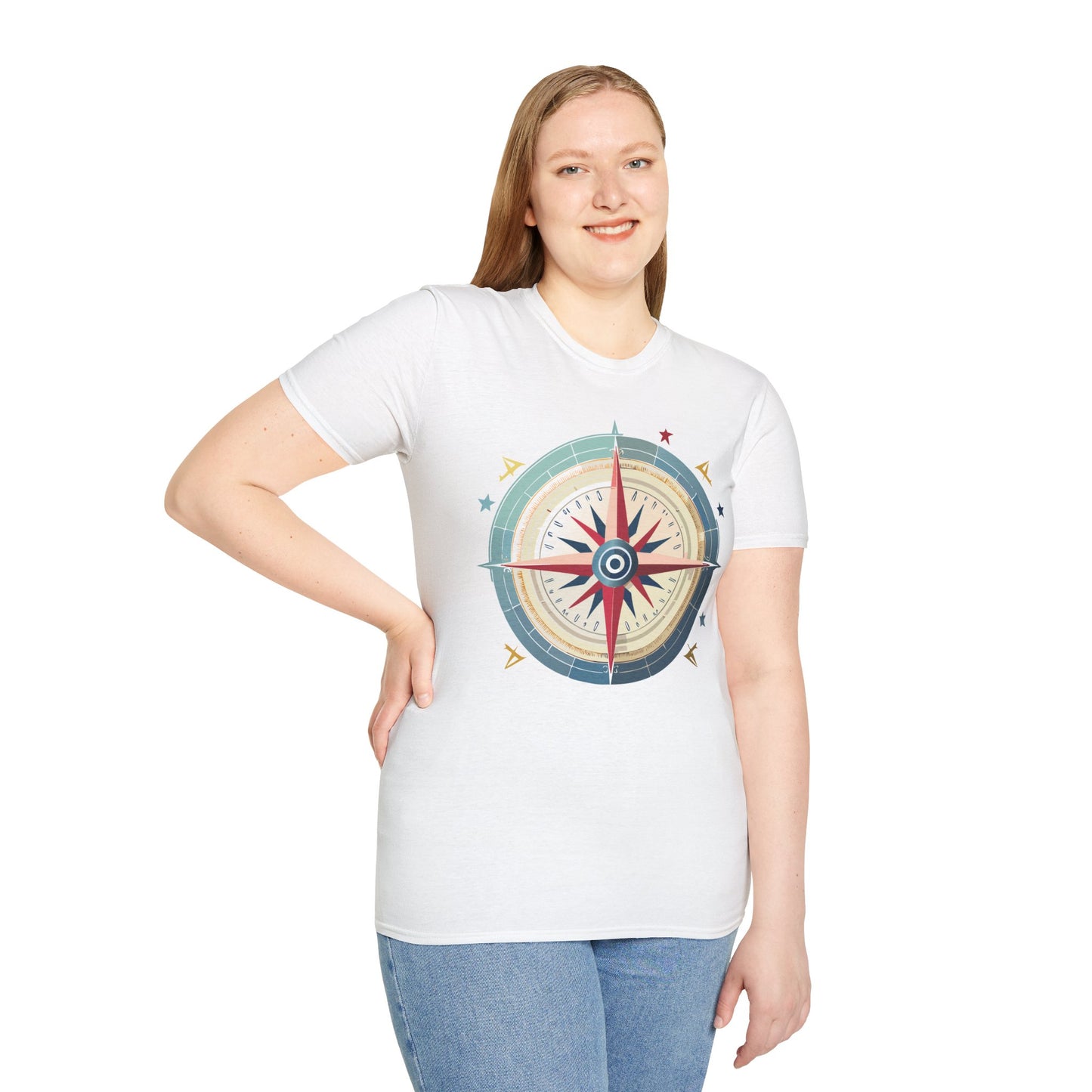 Compass T Shirt, Compass Shirt, Shirt with Compass, Navigator Shirt