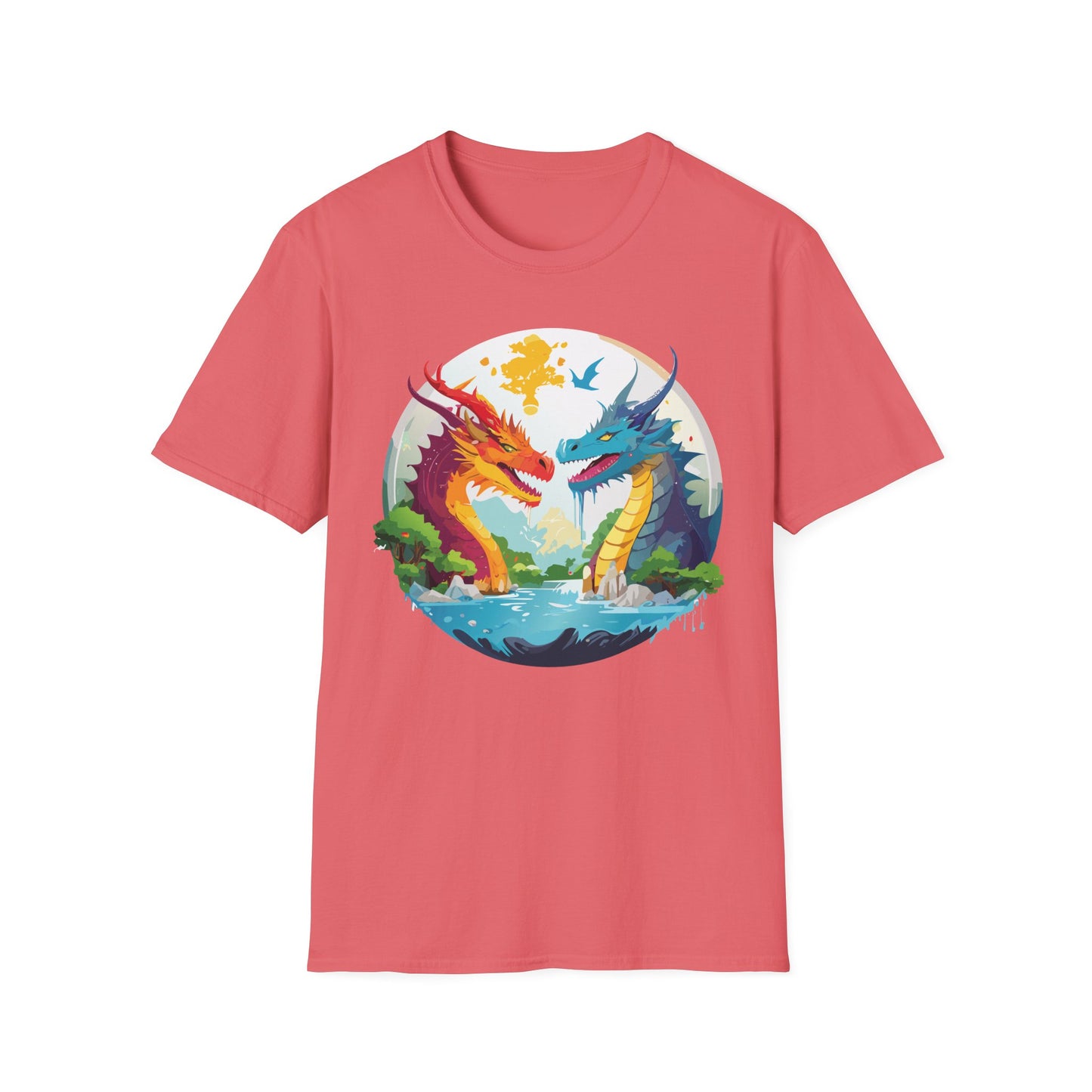 Dragon T Shirt, Dragon Shirt, Shirt with Animals, Animal Shirt
