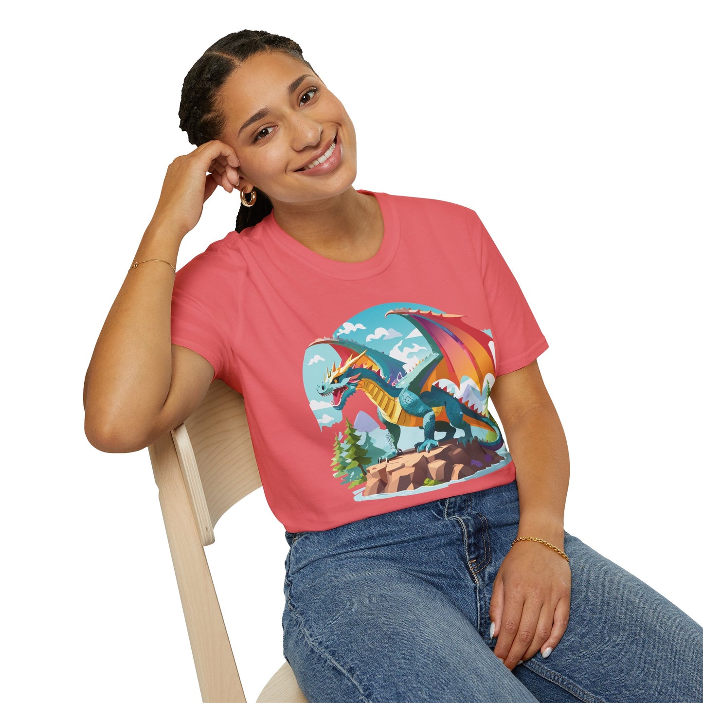 Dragon T Shirt, Dragon Shirt, Shirt with Animals, Animal Shirt