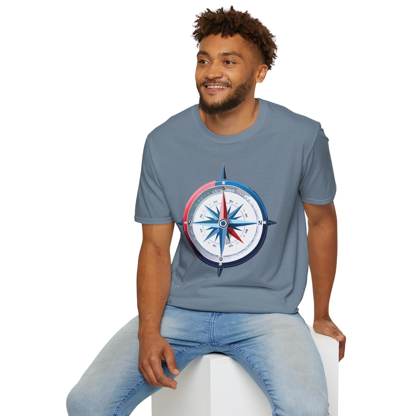 Compass T Shirt, Compass Shirt, Shirt with Compass, Navigator Shirt