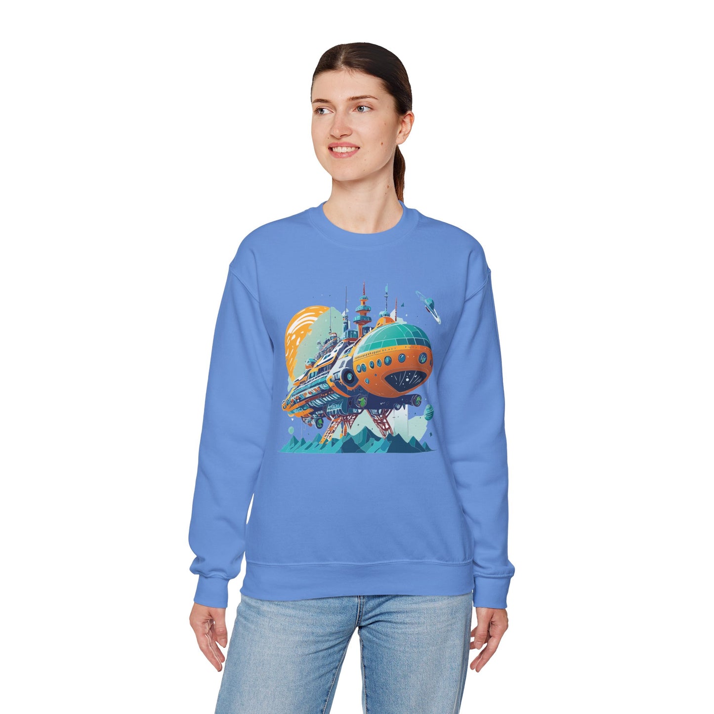 Space Shuttle Sweatshirt, Cosmic Sweatshirt, Astronaut Sweatshirt, Space Cosmic Sweatshirt