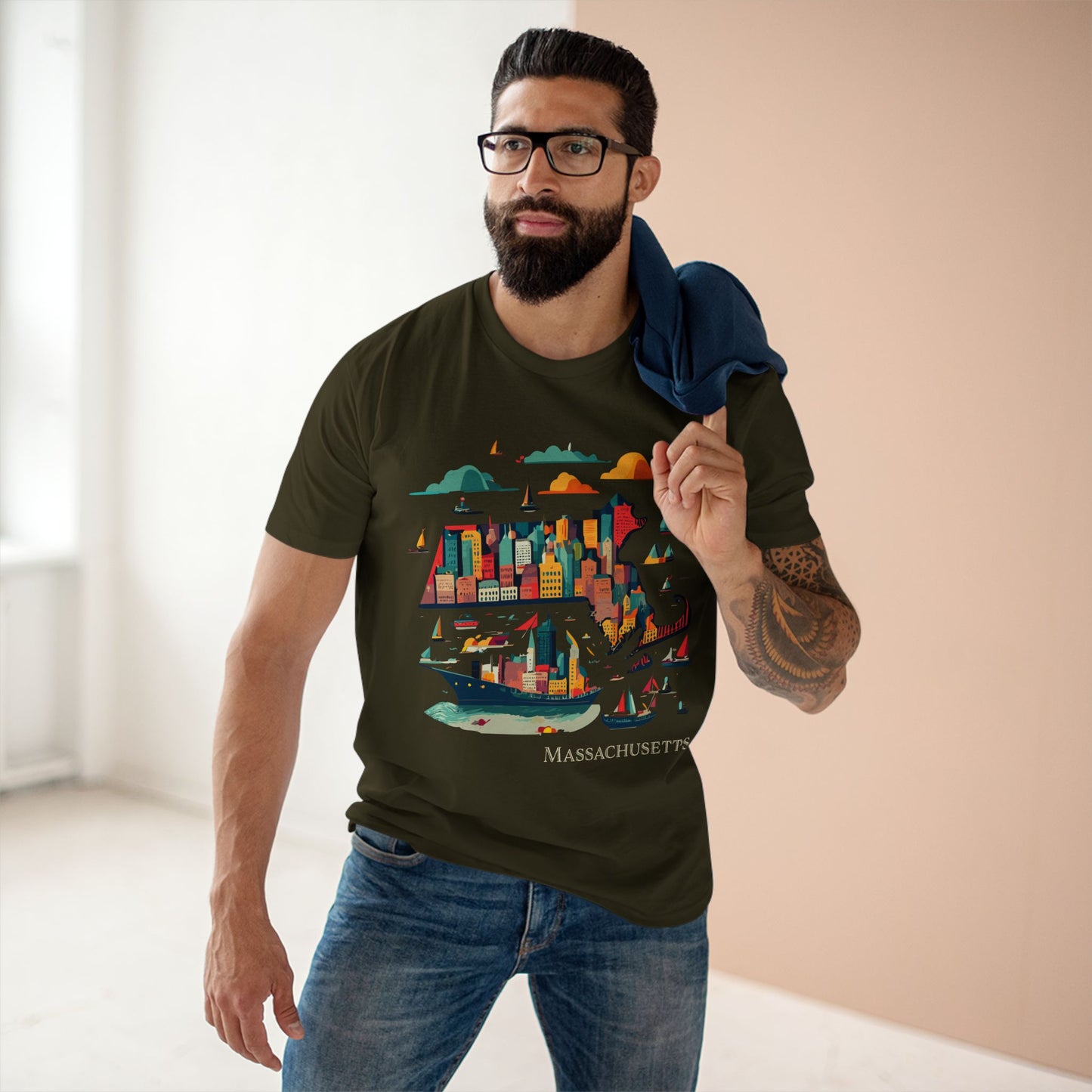 US State Shirts, Massachusetts Shirt