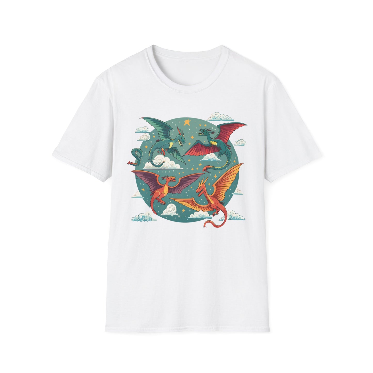 Dragon T Shirt, Dragon Shirt, Shirt with Animals, Animal Shirt